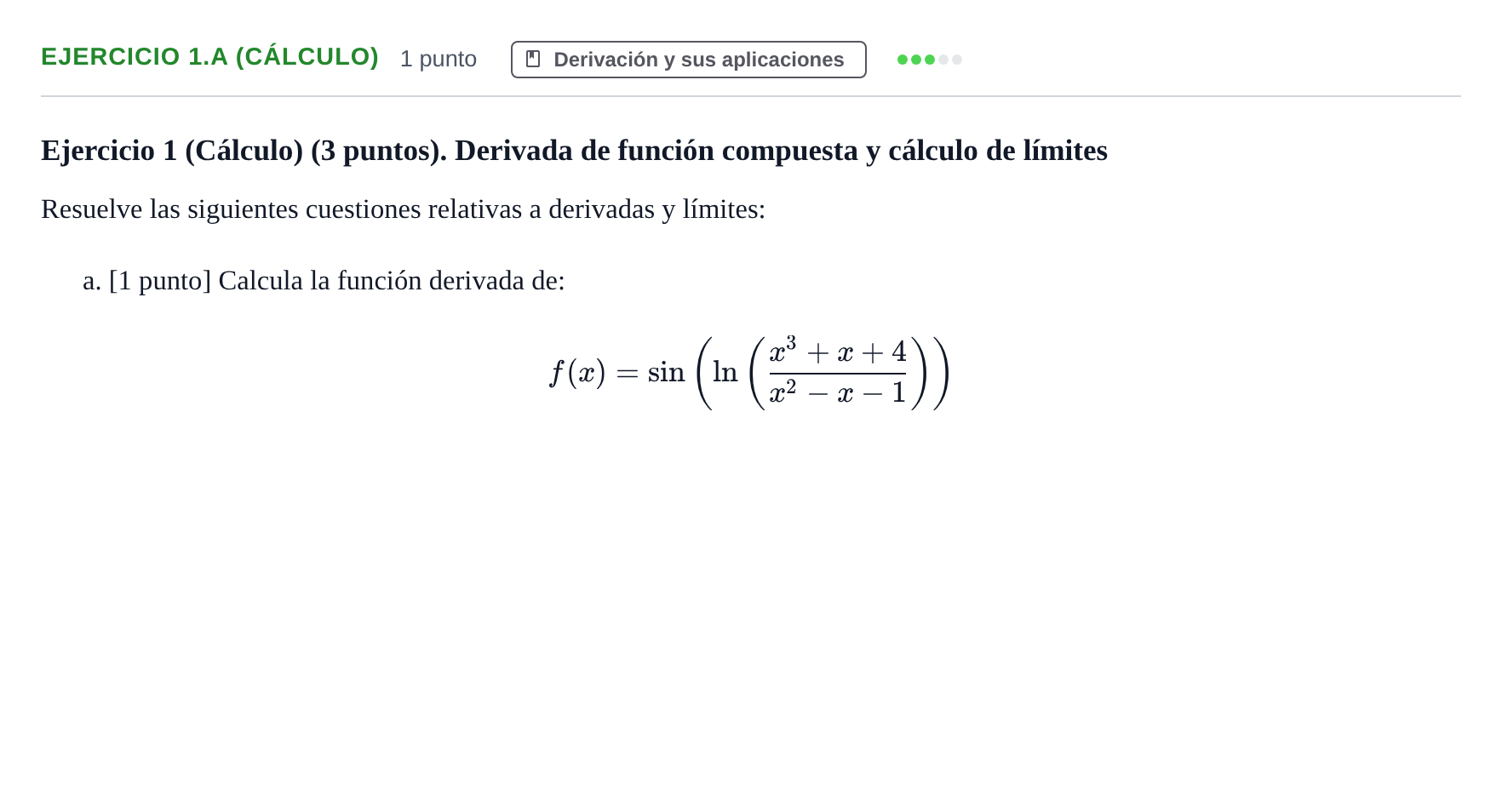 Enunciado: Ejercicio 1.a (Cálculo) · Matemáticas Aplicadas URL Exámenes resueltos de Matemáticas Aplicadas