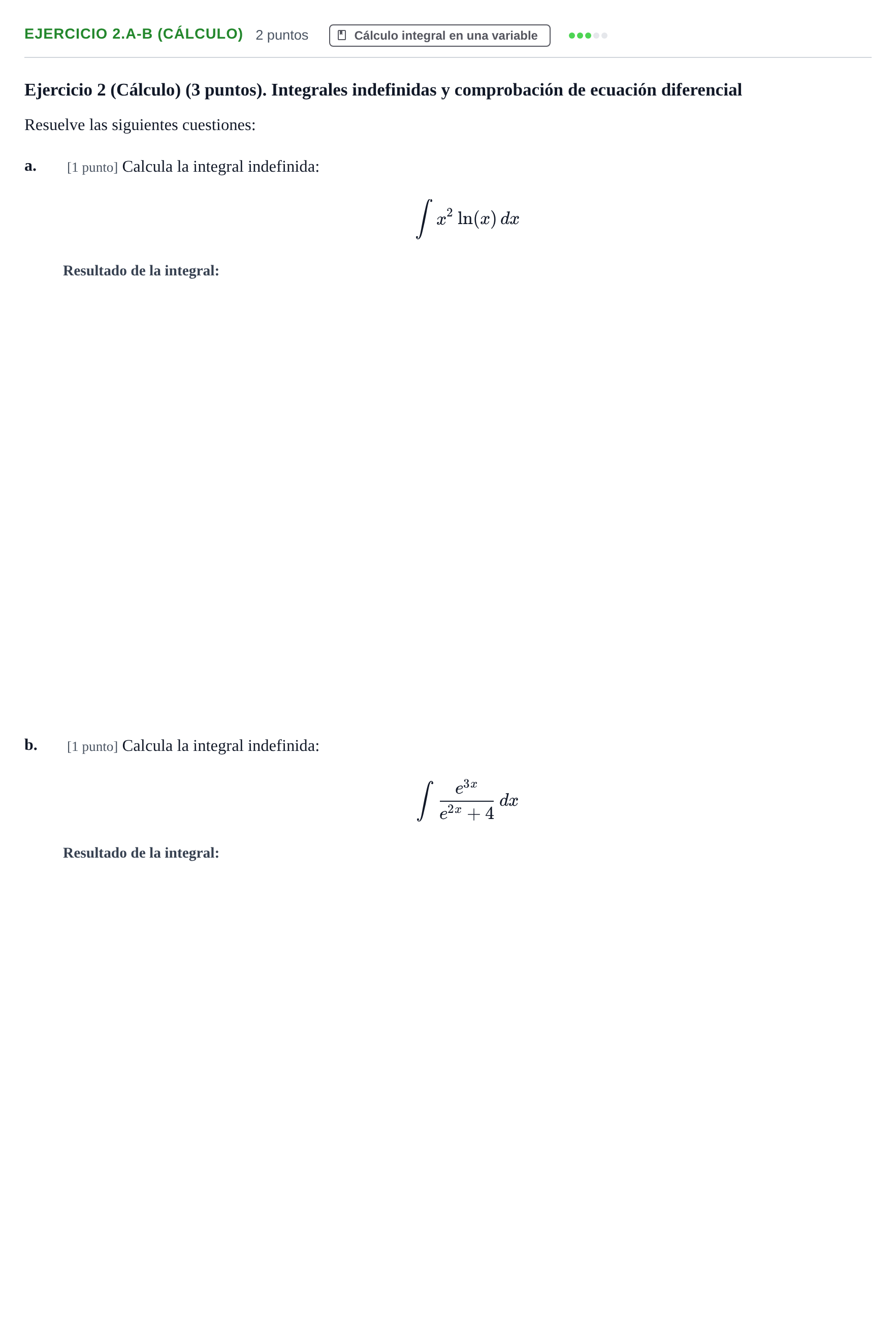 Enunciado: Ejercicio 2.a-b (Cálculo) · Matemáticas Aplicadas URL Exámenes resueltos de Matemáticas Aplicadas