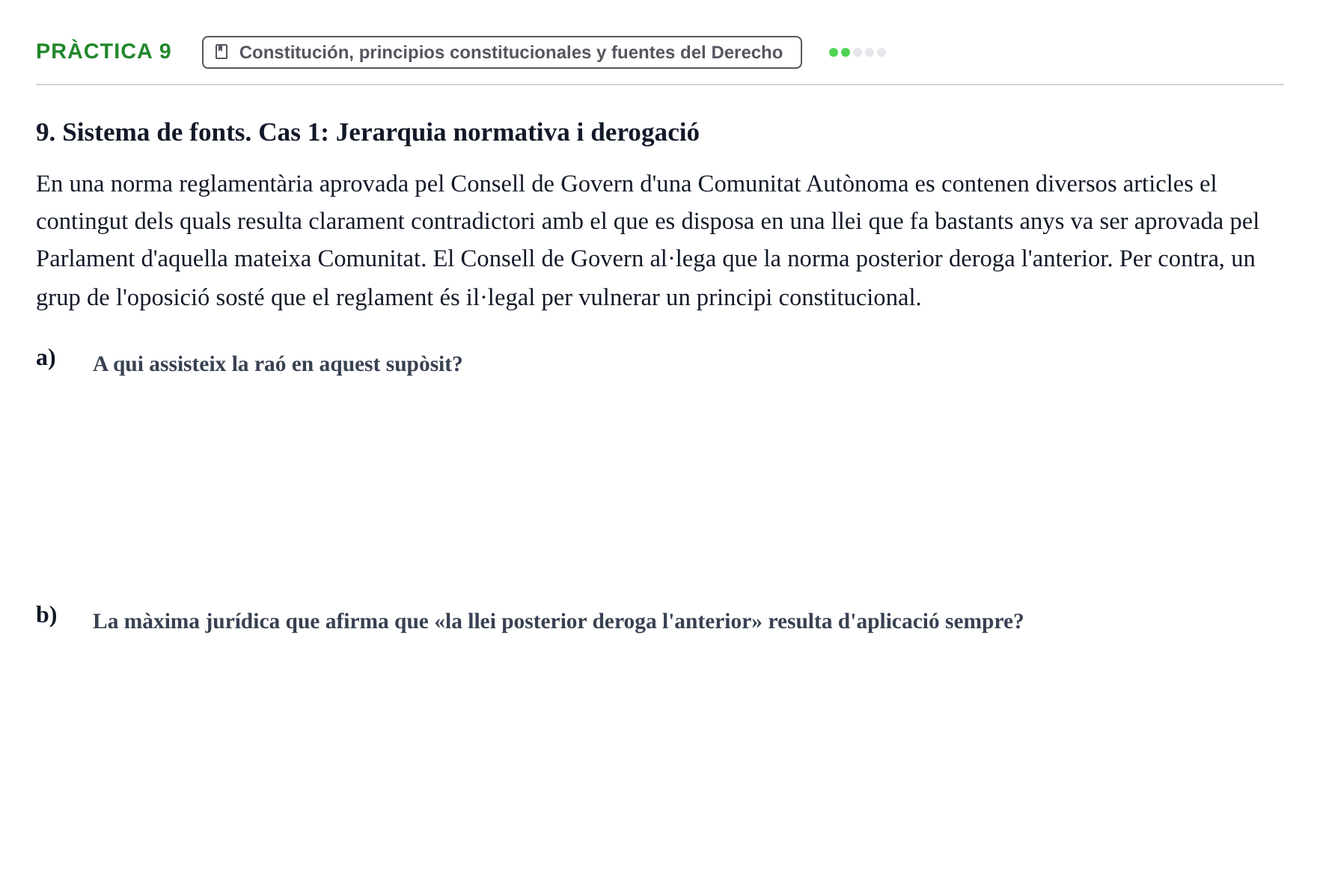 Enunciado: Pràctica 9