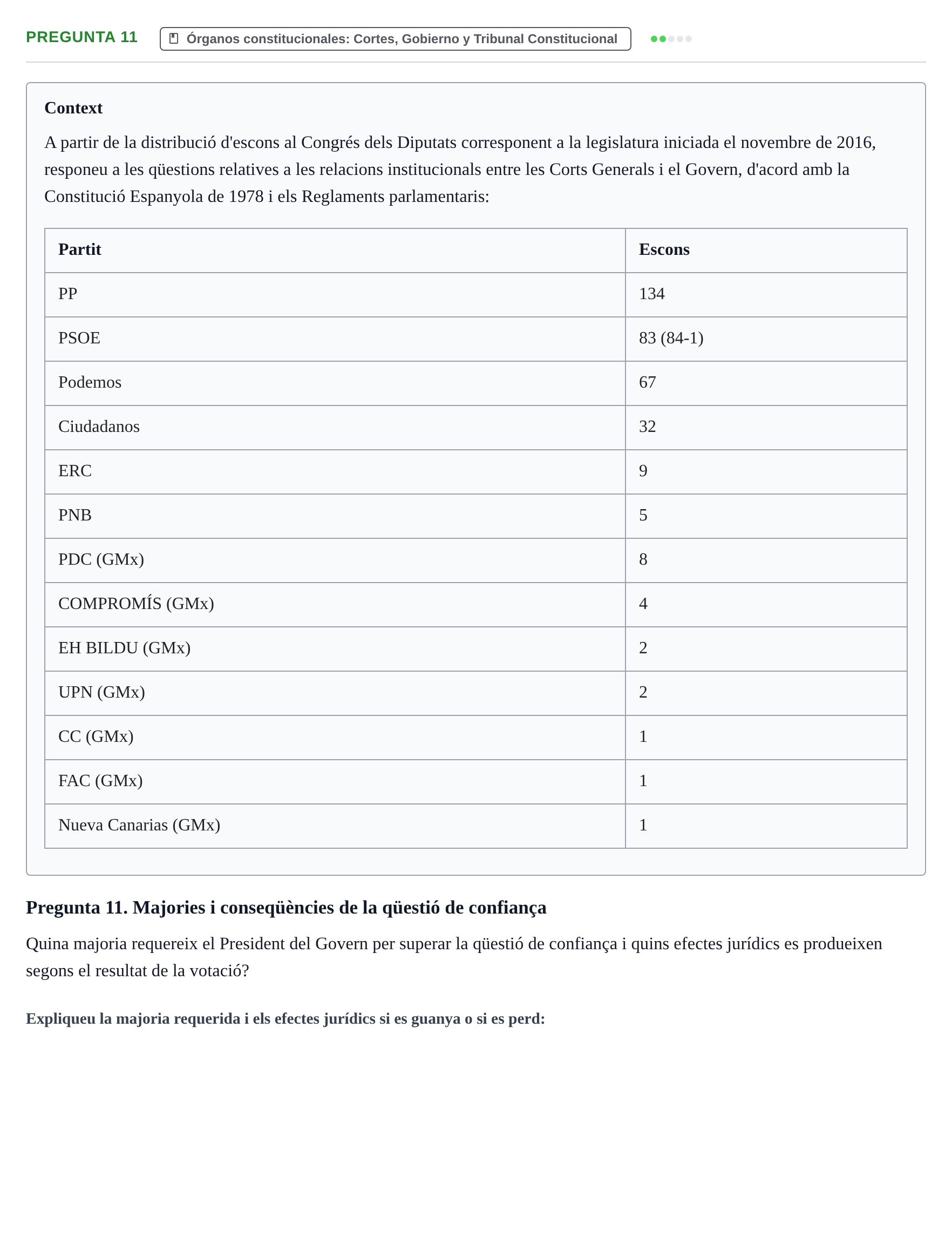 Enunciado: Pregunta 11