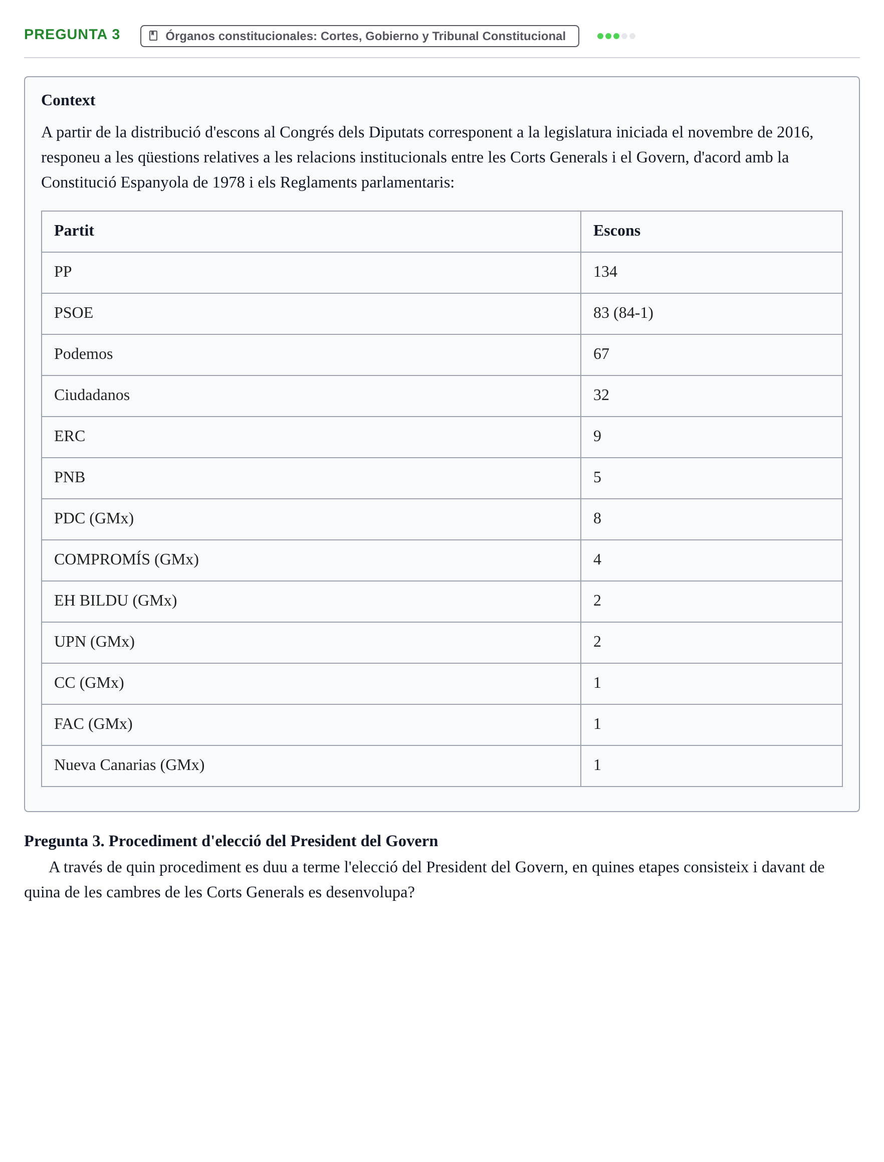 Enunciado: Pregunta 3