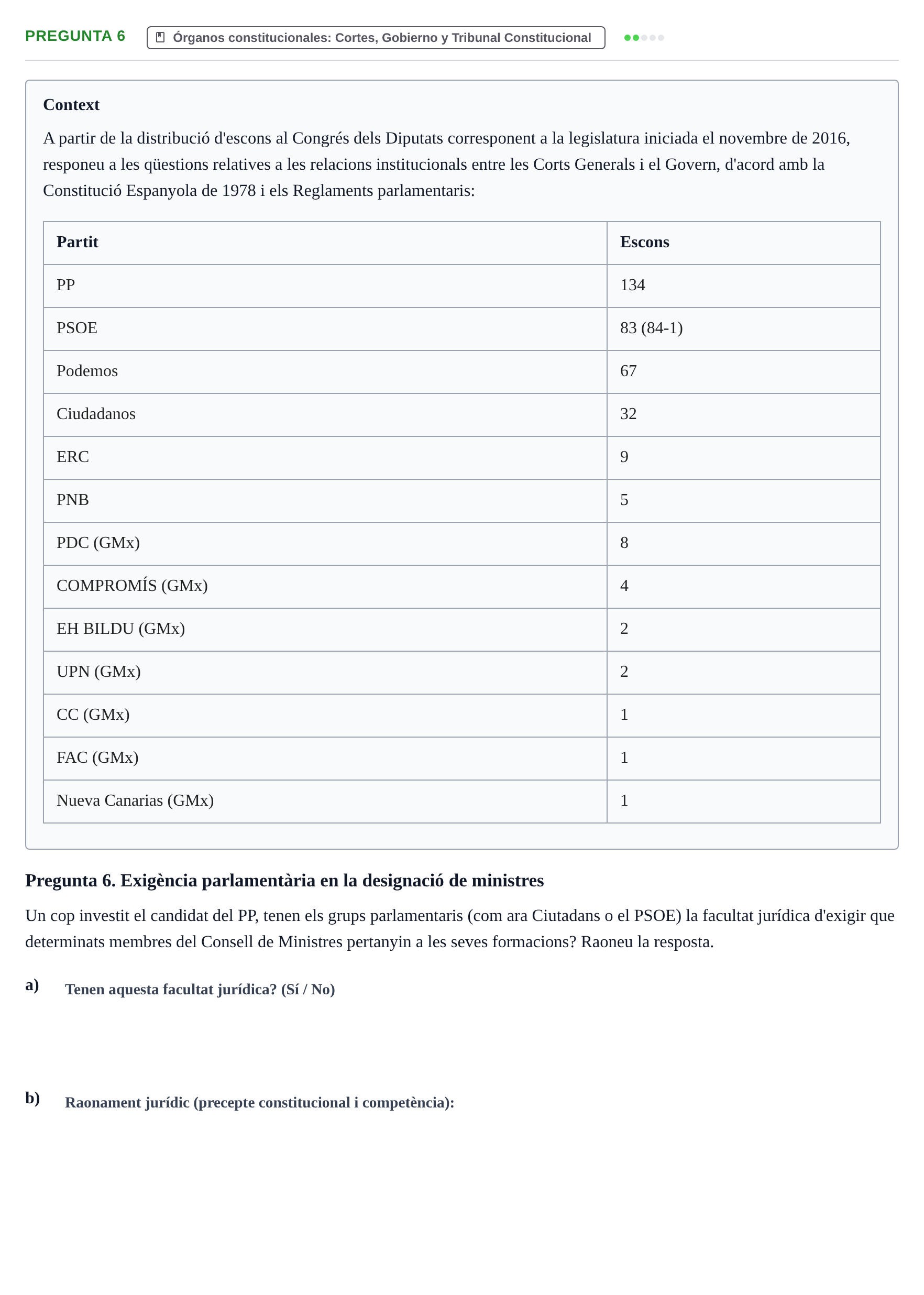 Enunciado: Pregunta 6