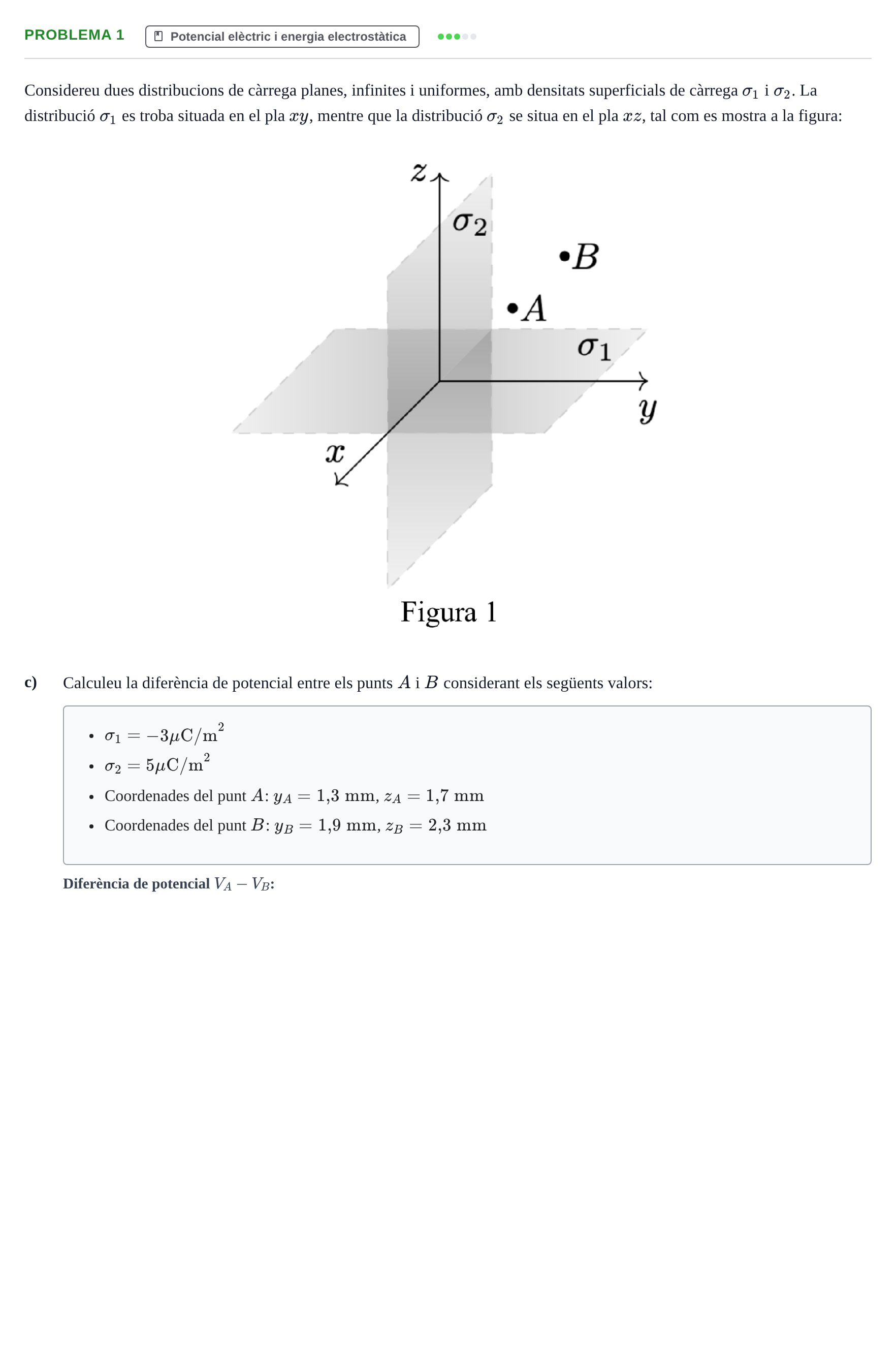 Enunciado: Problema 1 - Potencial elèctric i energia electro… · Física URV 2024