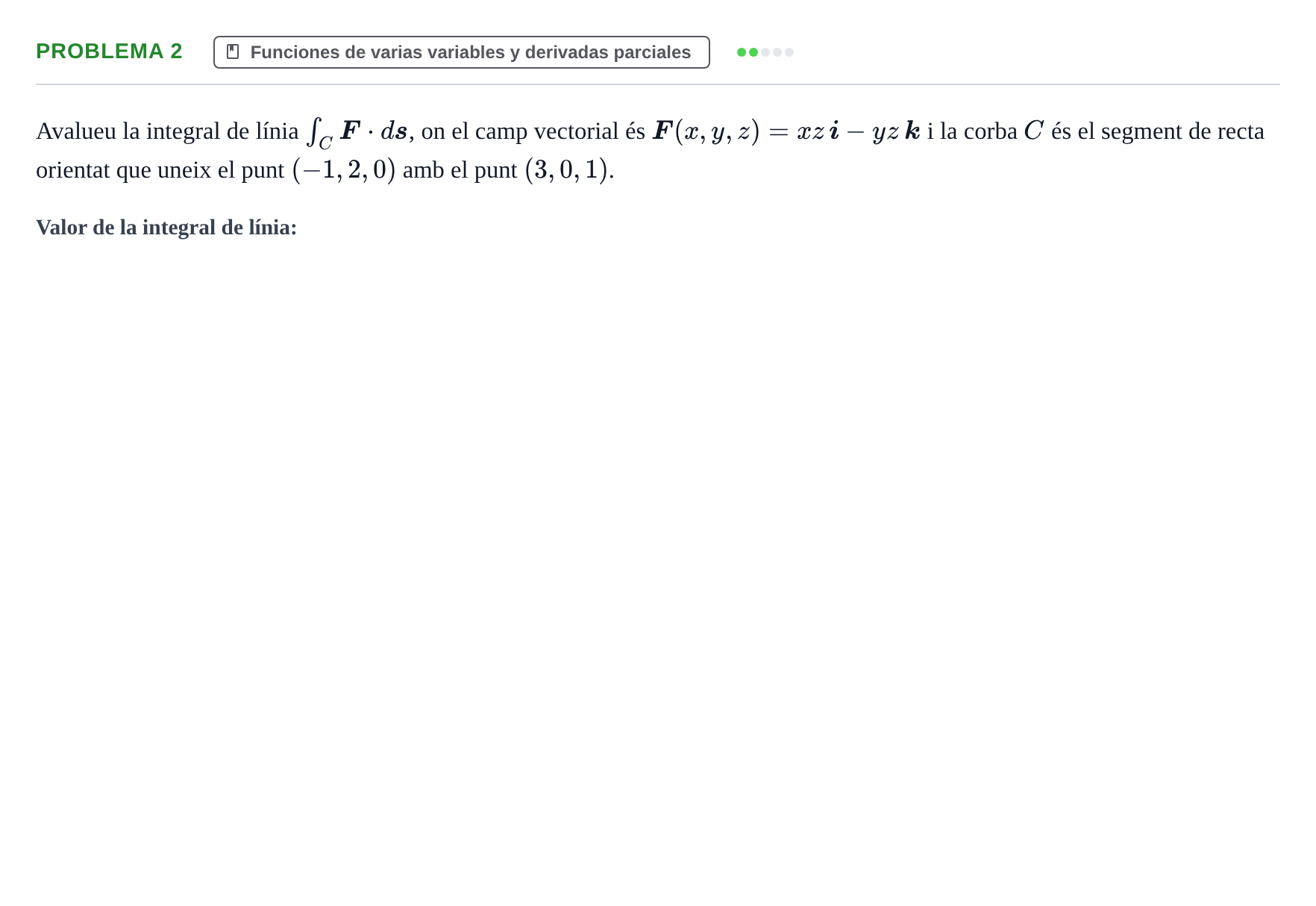 Enunciado: Problema 2 · Matemáticas Aplicadas URL 2015