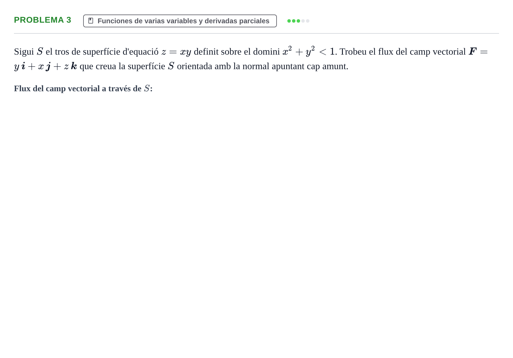 Enunciado: Problema 3 · Matemáticas Aplicadas URL 2015