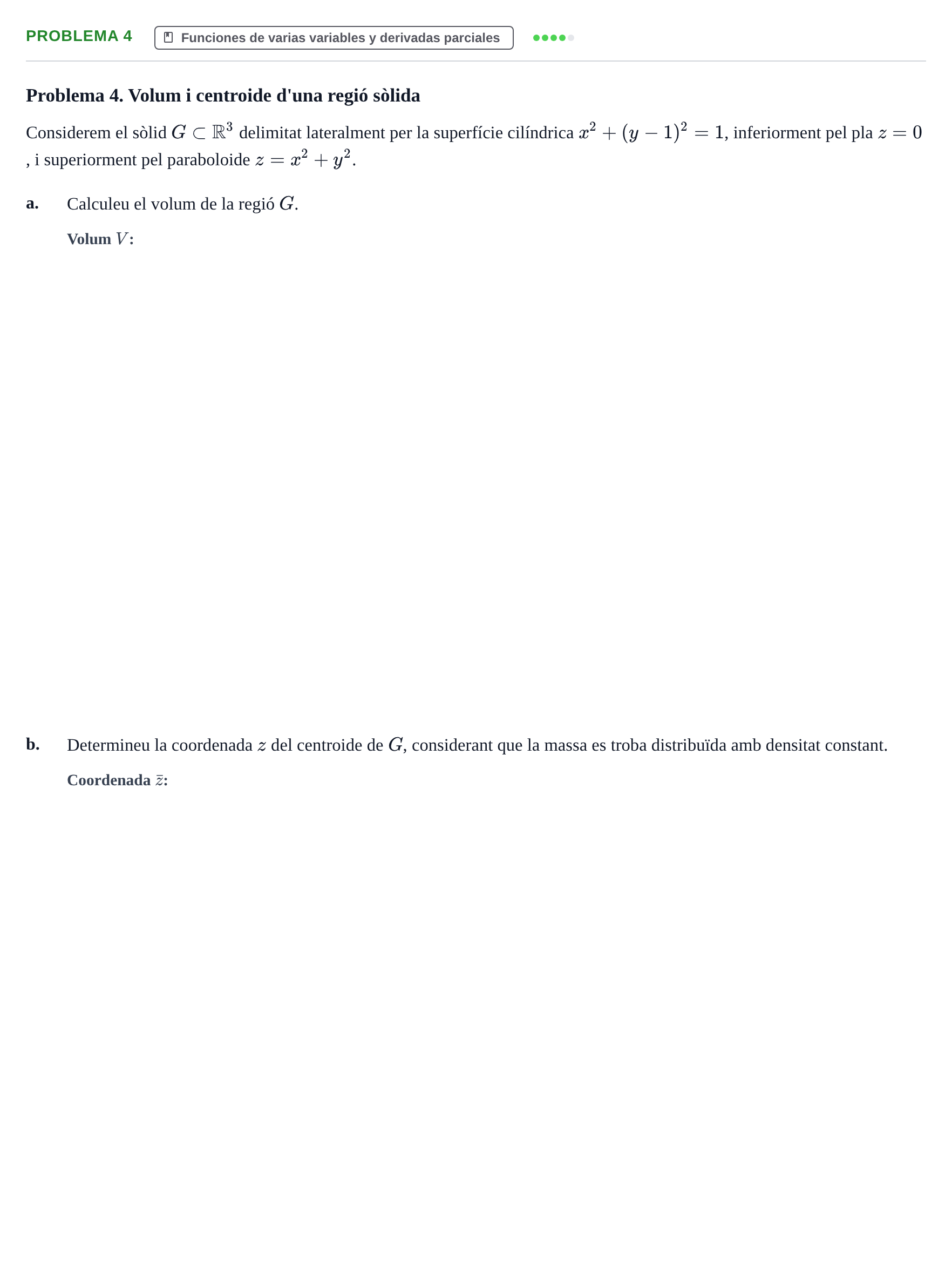 Enunciado: Problema 4 · Matemáticas Aplicadas URL 2015