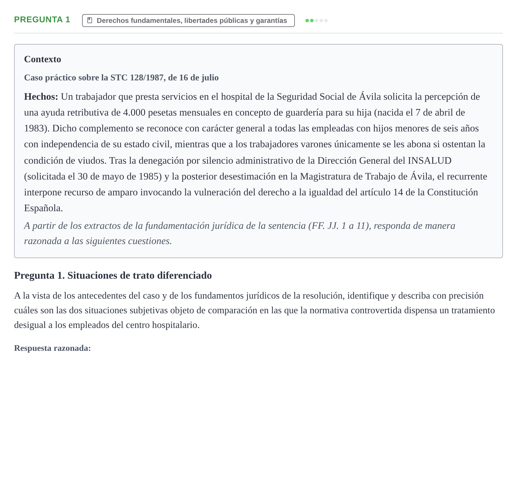 Enunciado: Pregunta 1