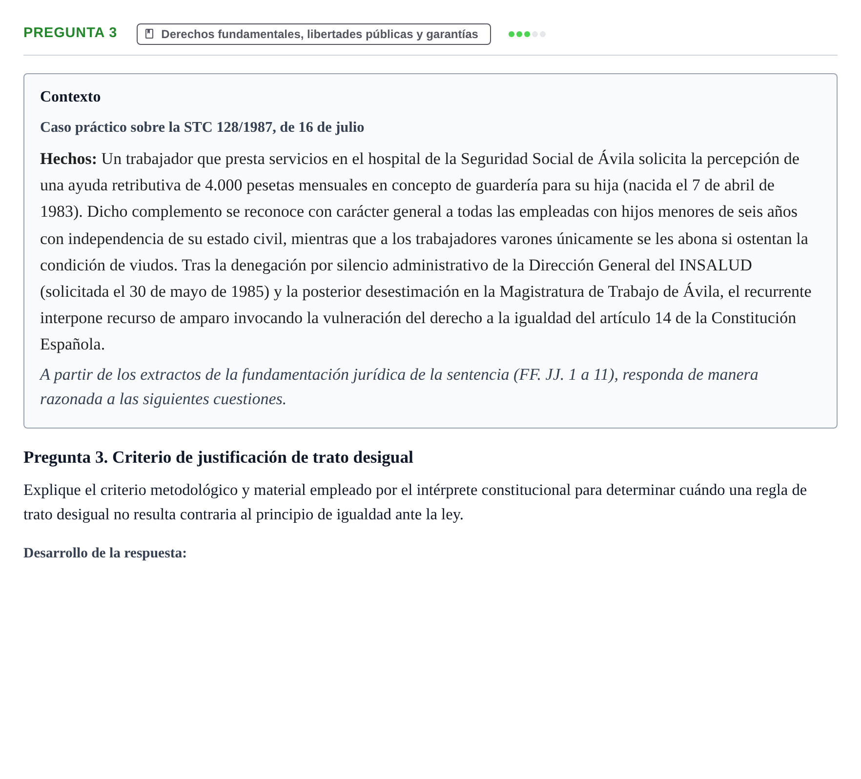 Enunciado: Pregunta 3