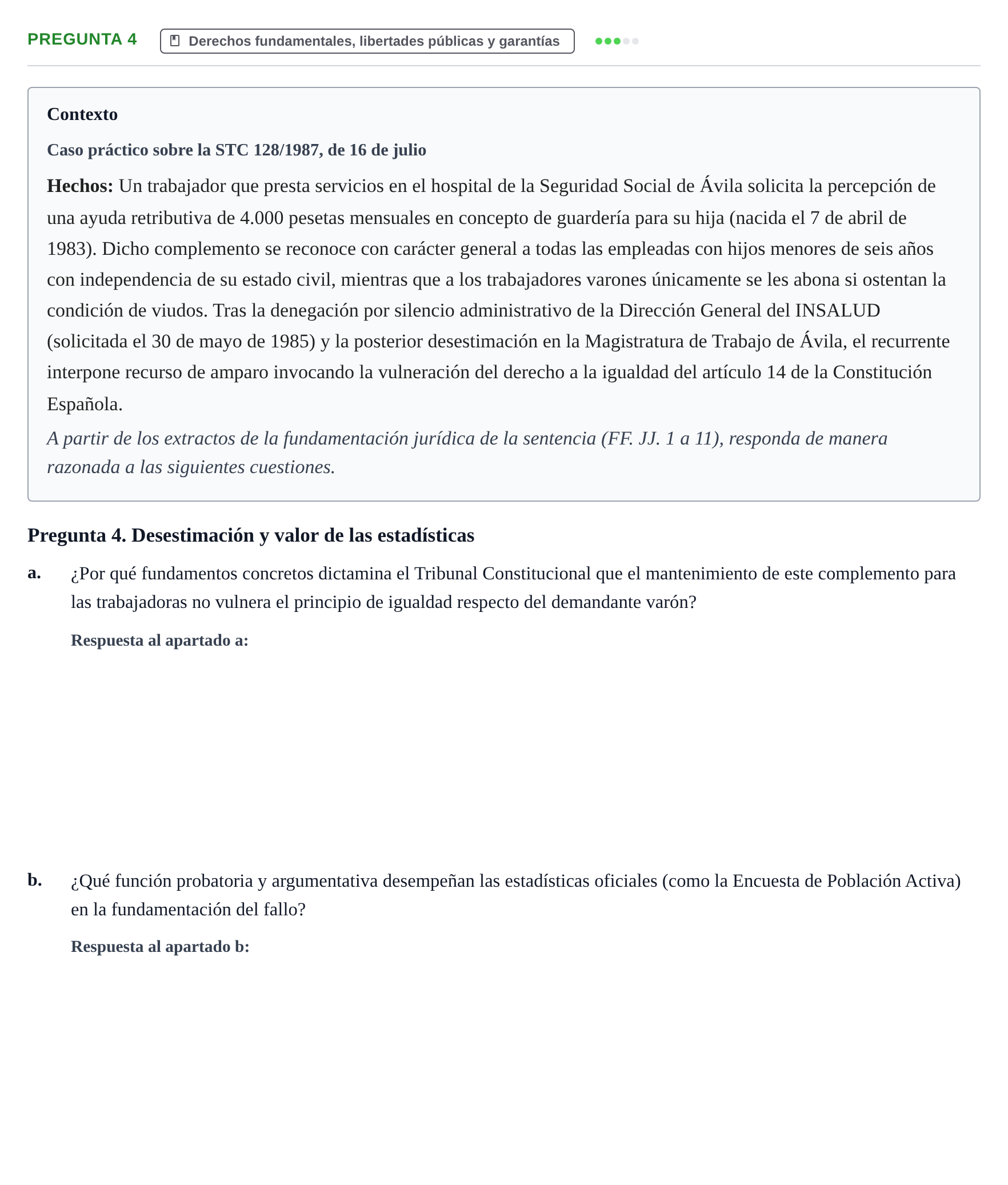 Enunciado: Pregunta 4