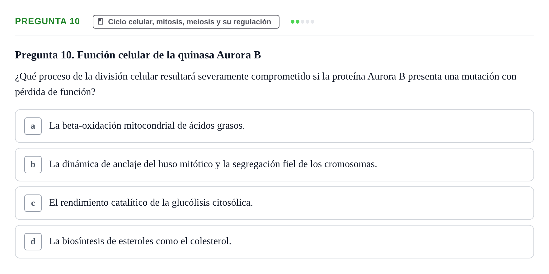 Enunciado: Pregunta 10
