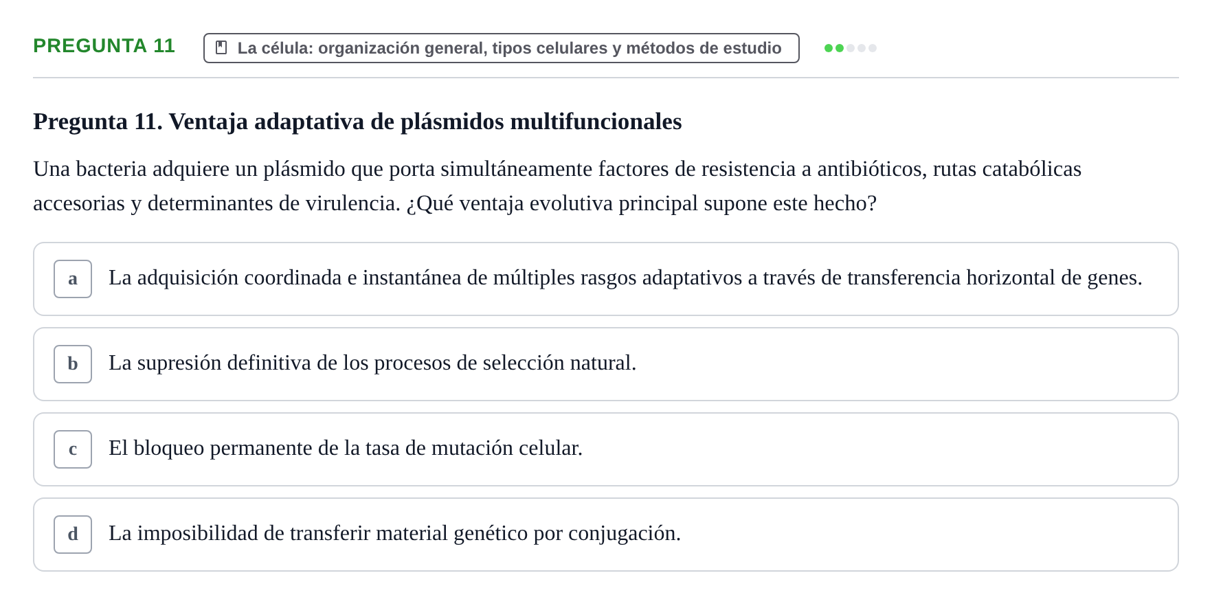 Enunciado: Pregunta 11