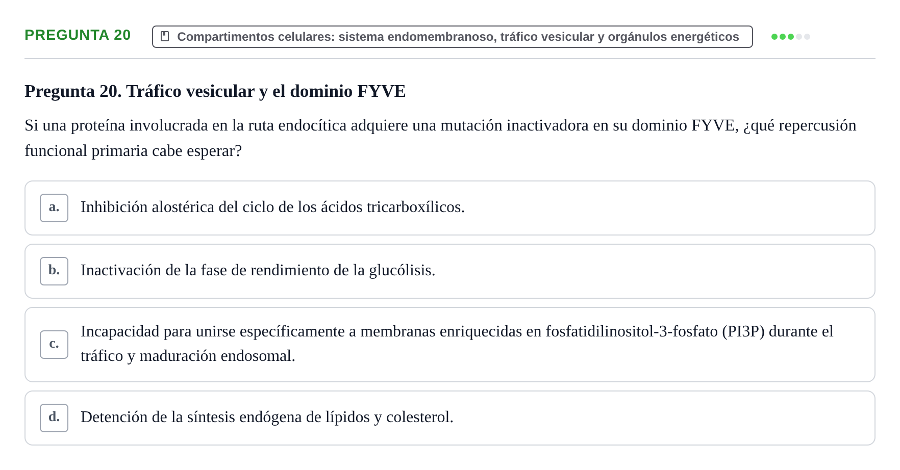 Enunciado: Pregunta 20