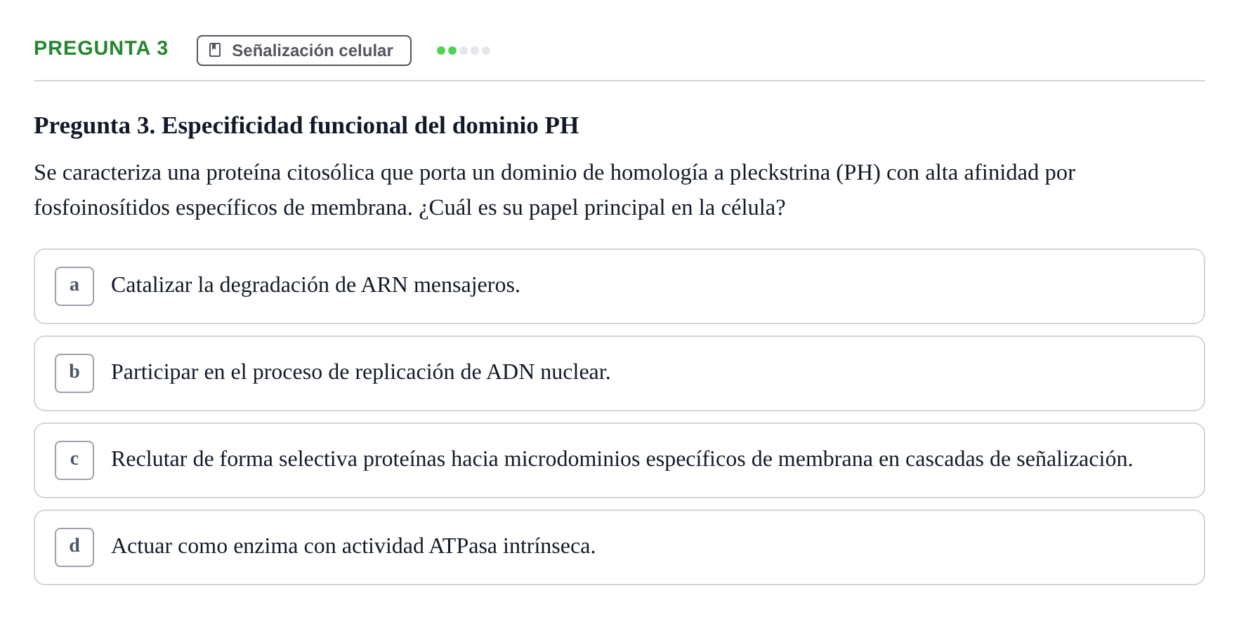 Enunciado: Pregunta 3