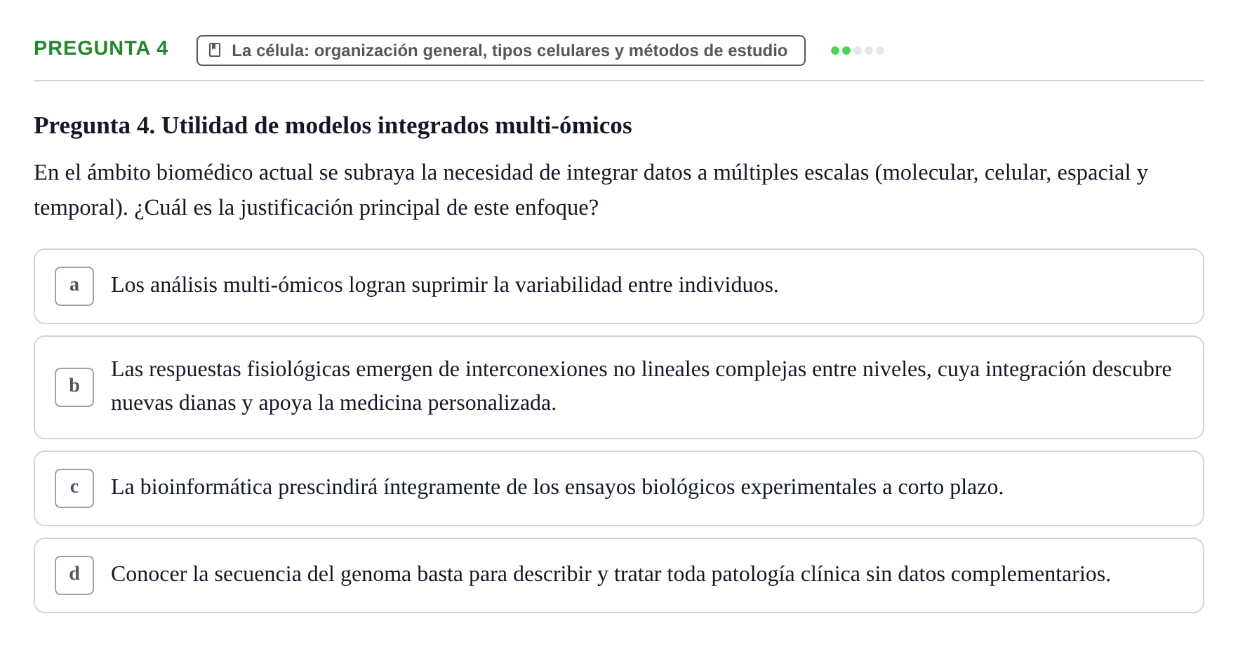 Enunciado: Pregunta 4