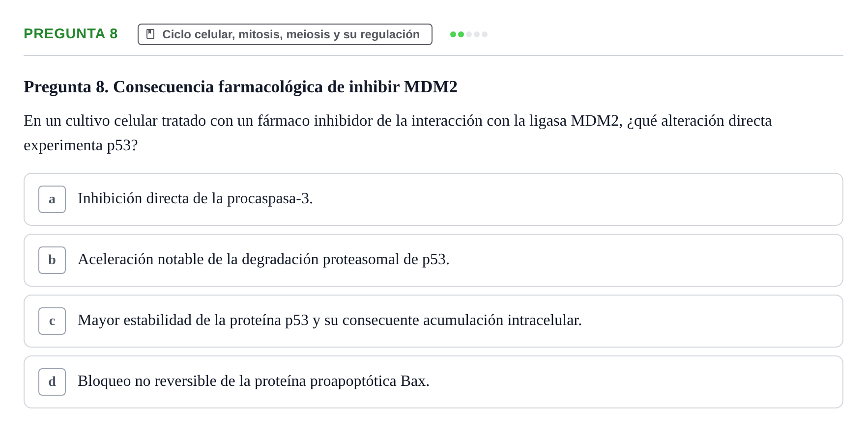 Enunciado: Pregunta 8