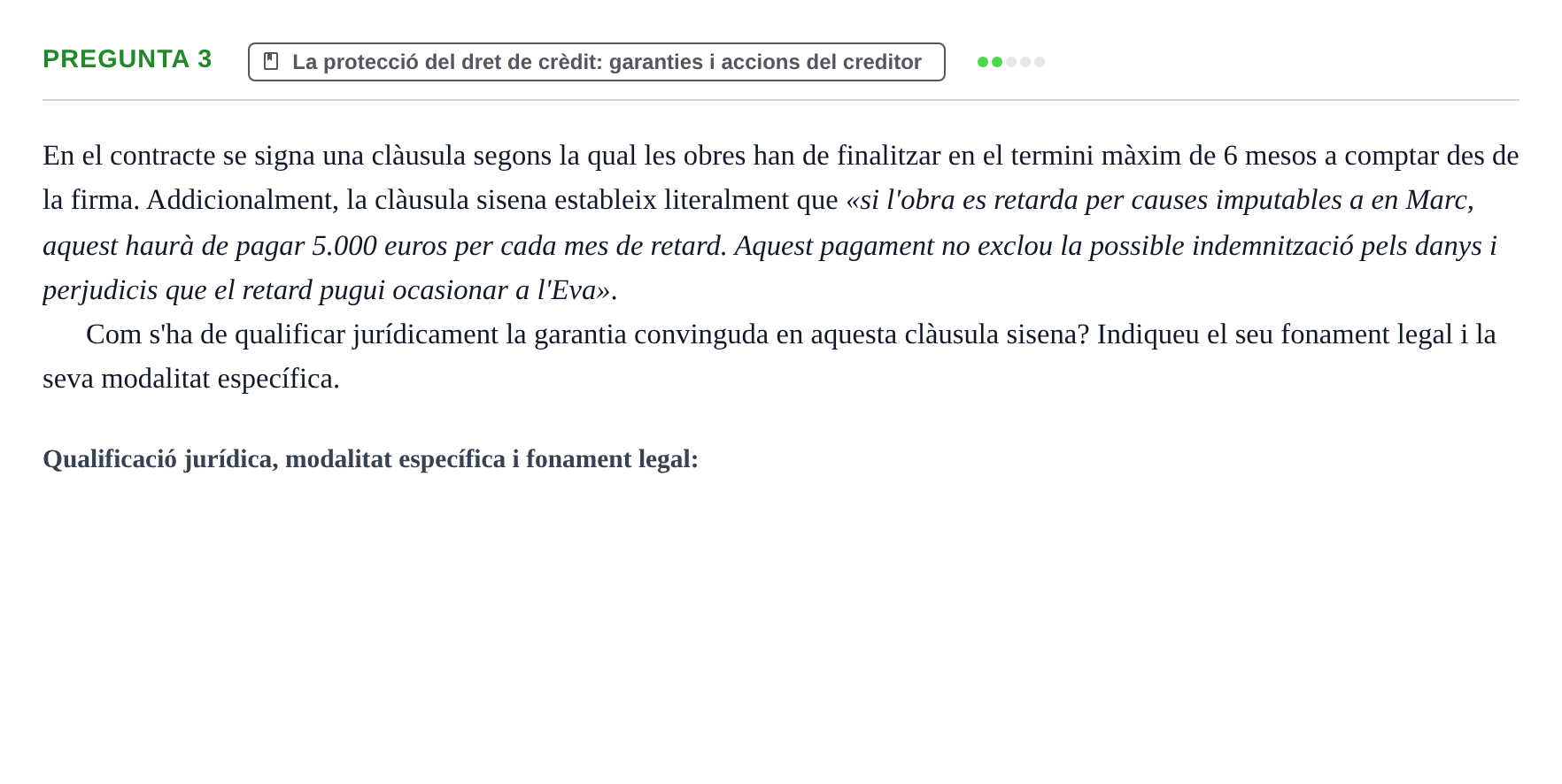 Enunciado: Pregunta 3