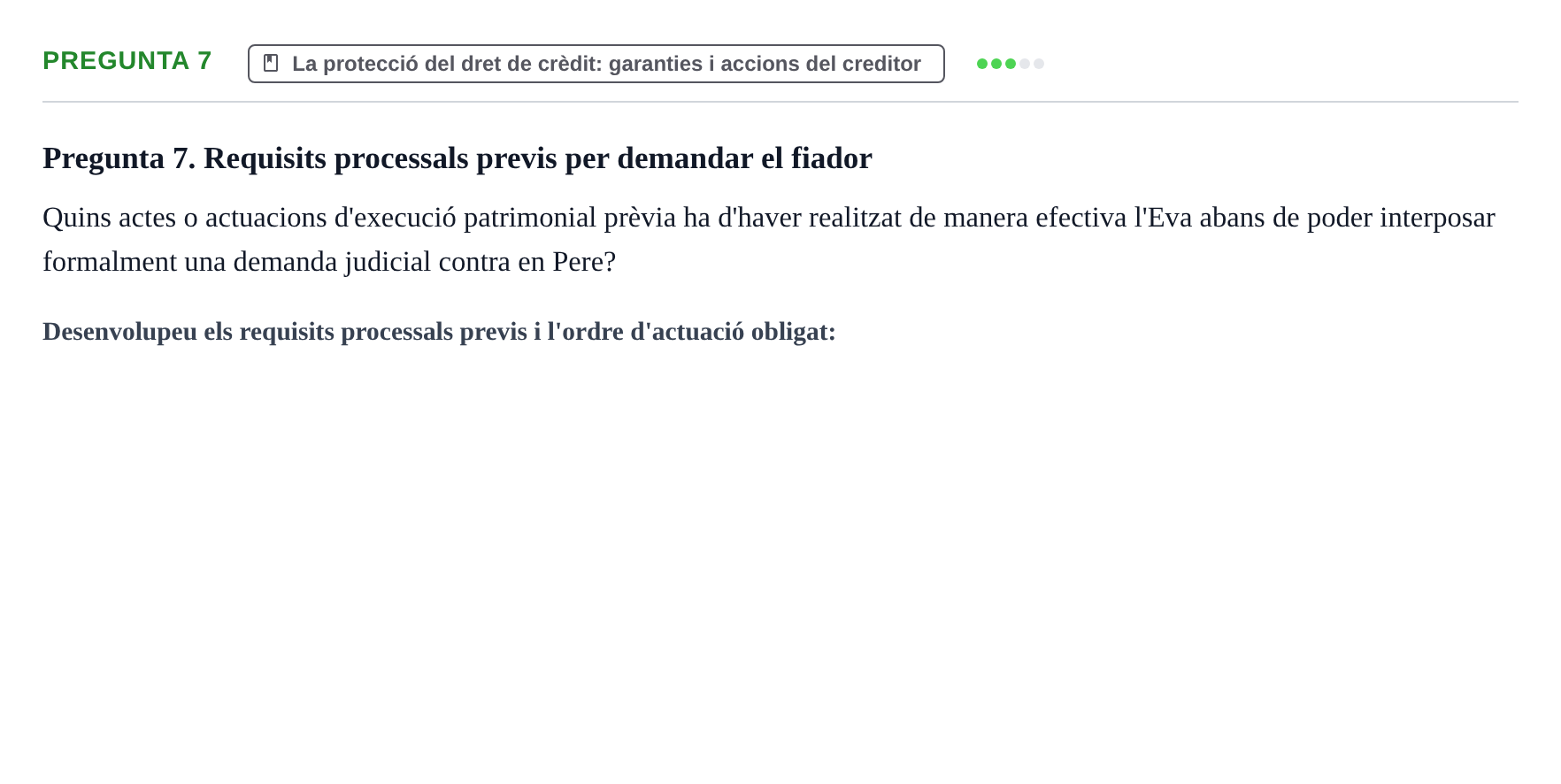 Enunciado: Pregunta 7