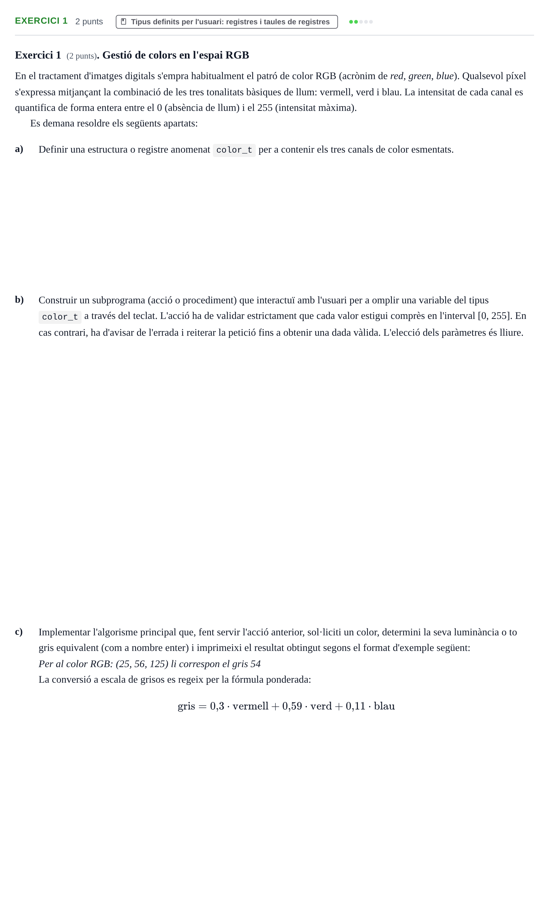 Enunciado: Exercici 1 · Fundamentos de Programación I URV 2023