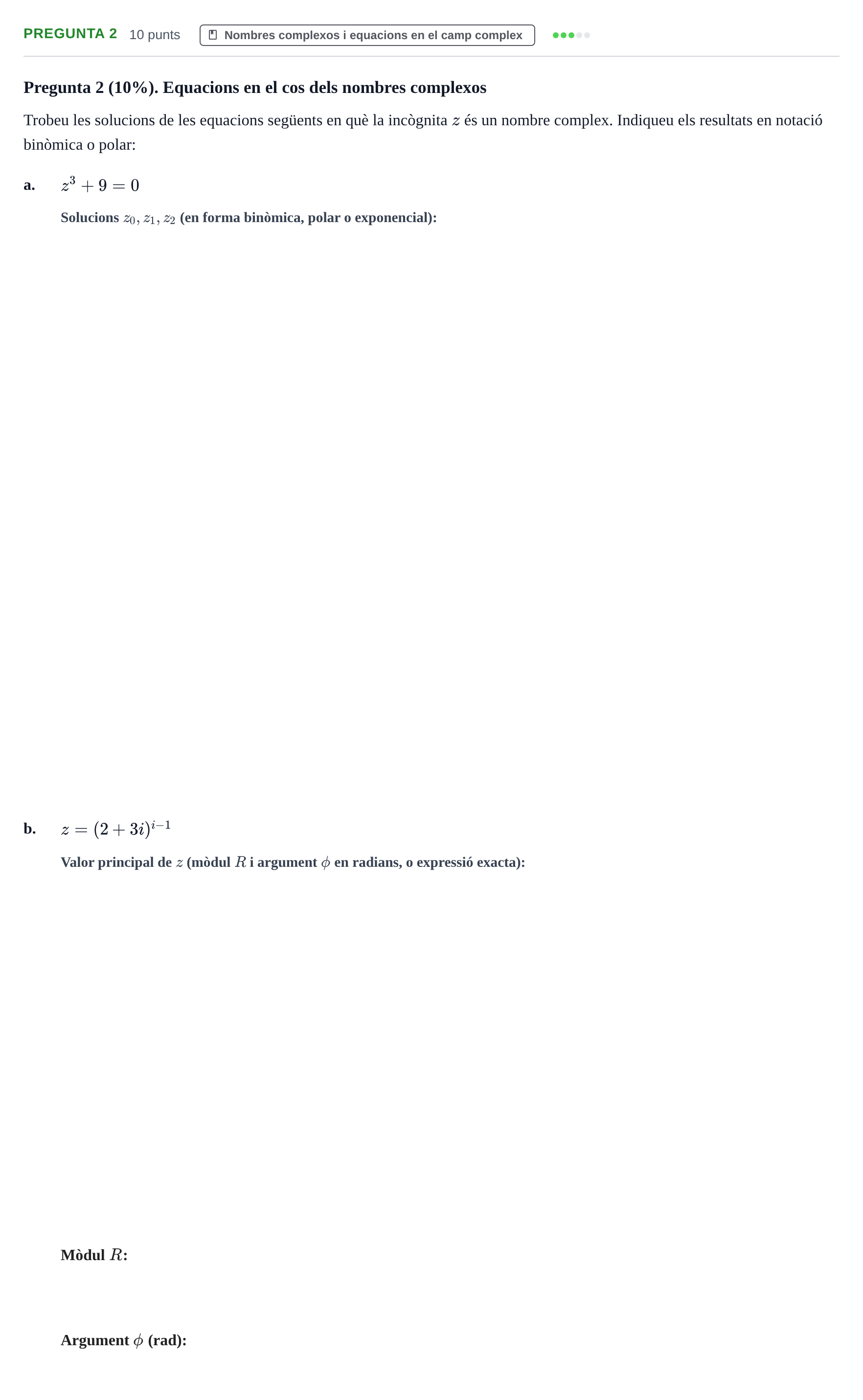 Enunciado: Pregunta 2 · Aplicaciones Informáticas URL 2014