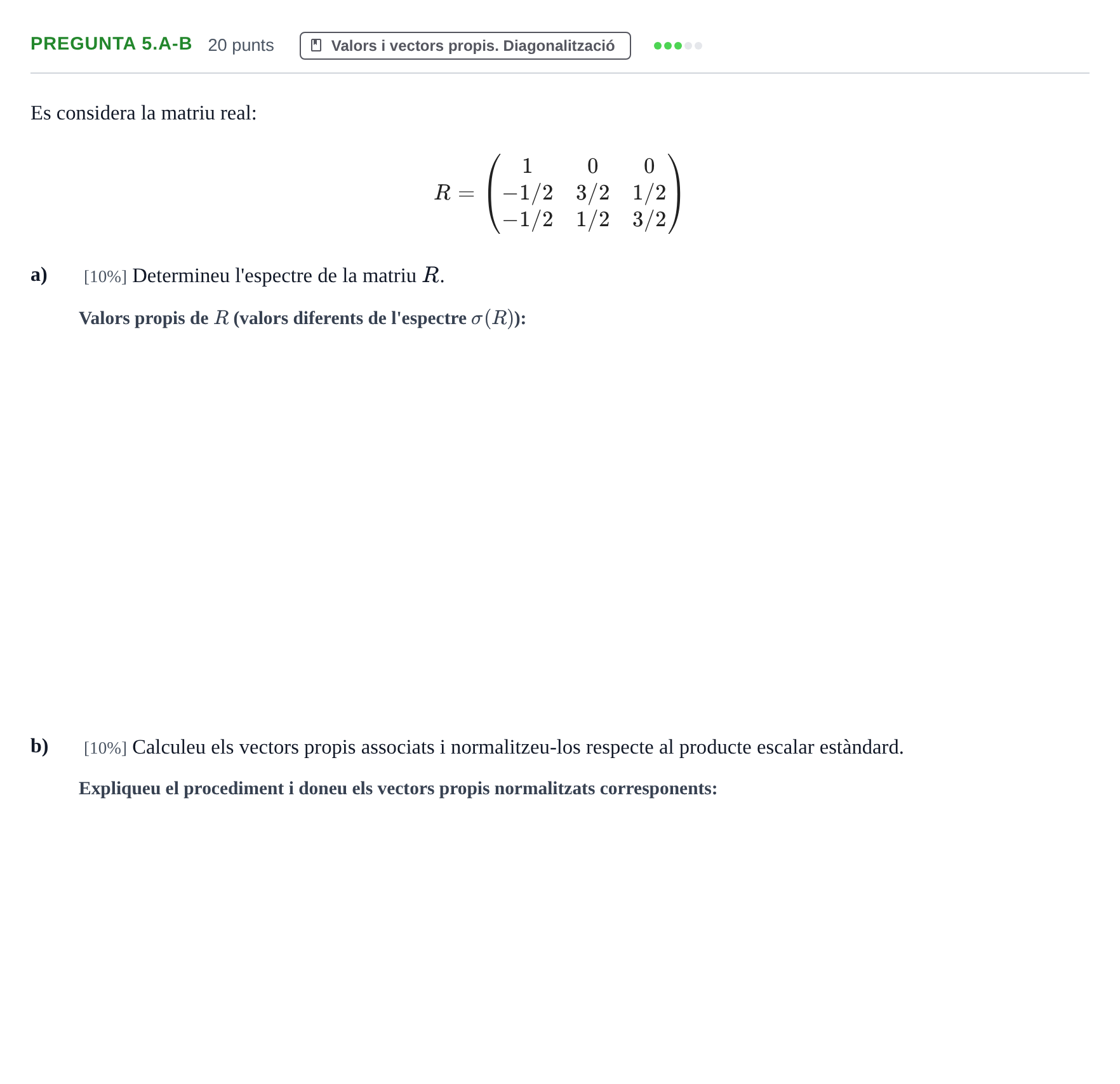 Enunciado: Pregunta 5.a-b · Aplicaciones Informáticas URL 2014