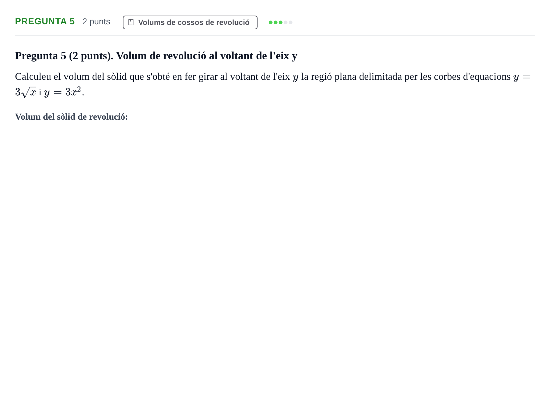 Enunciado: Pregunta 5 · Análisis Matemático I URV 2025