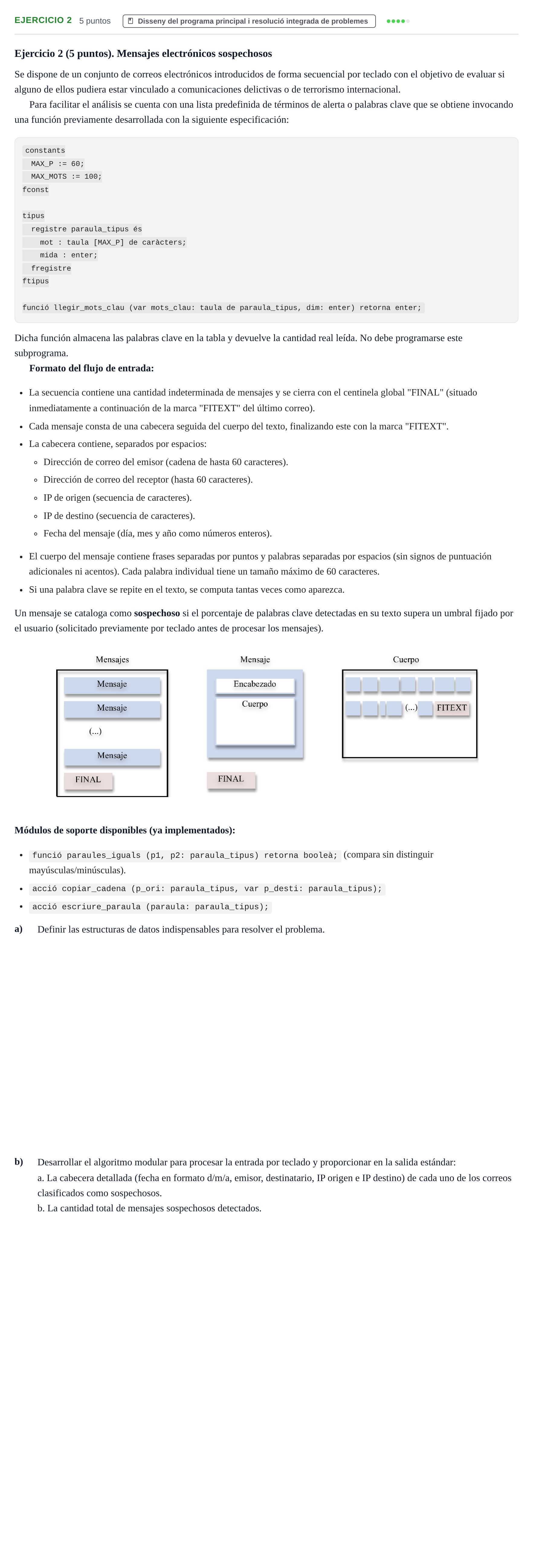 Enunciado: Ejercicio 2 · Fundamentos de Programación I URV 2015