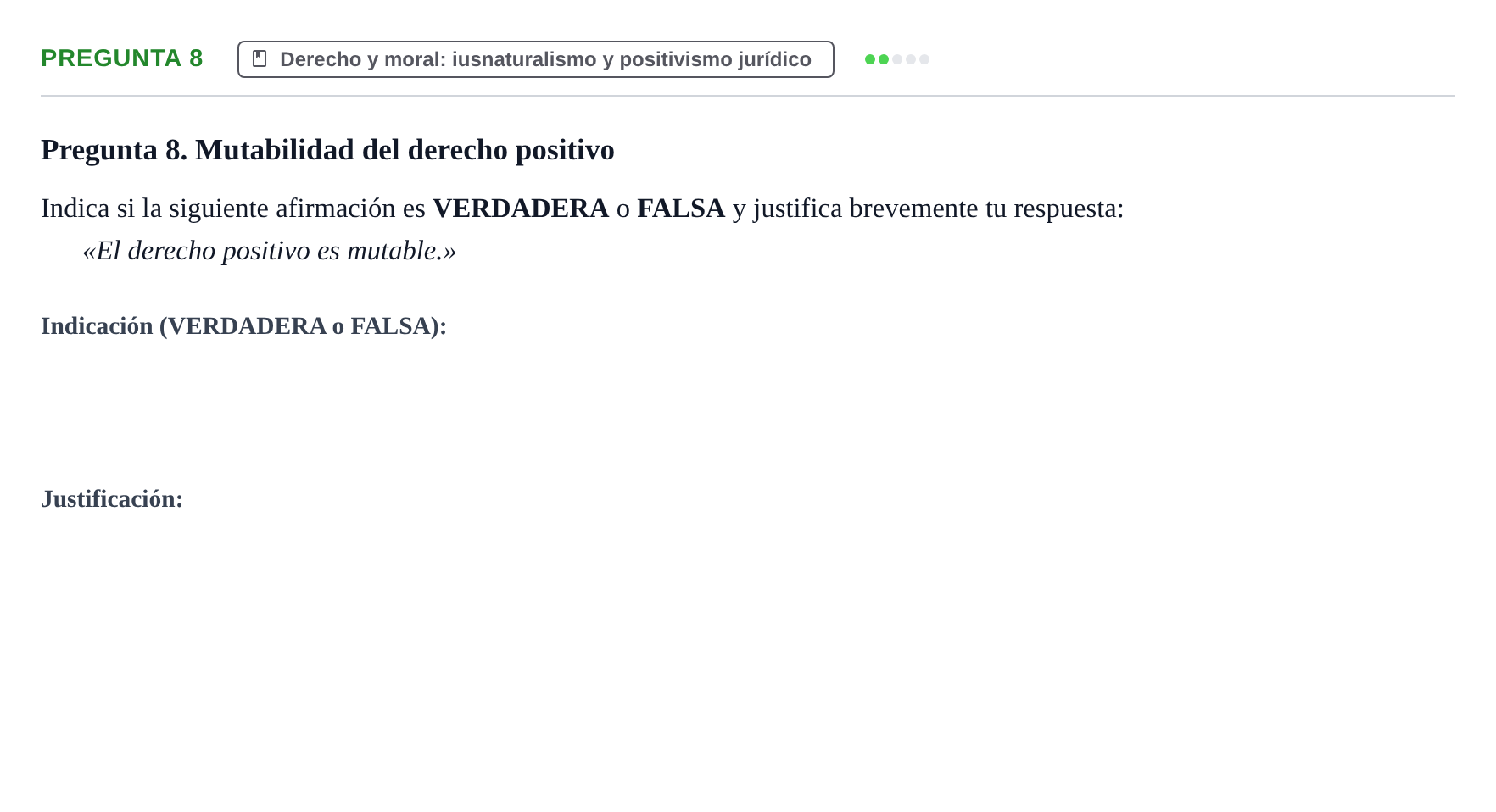 Enunciado: Pregunta 8