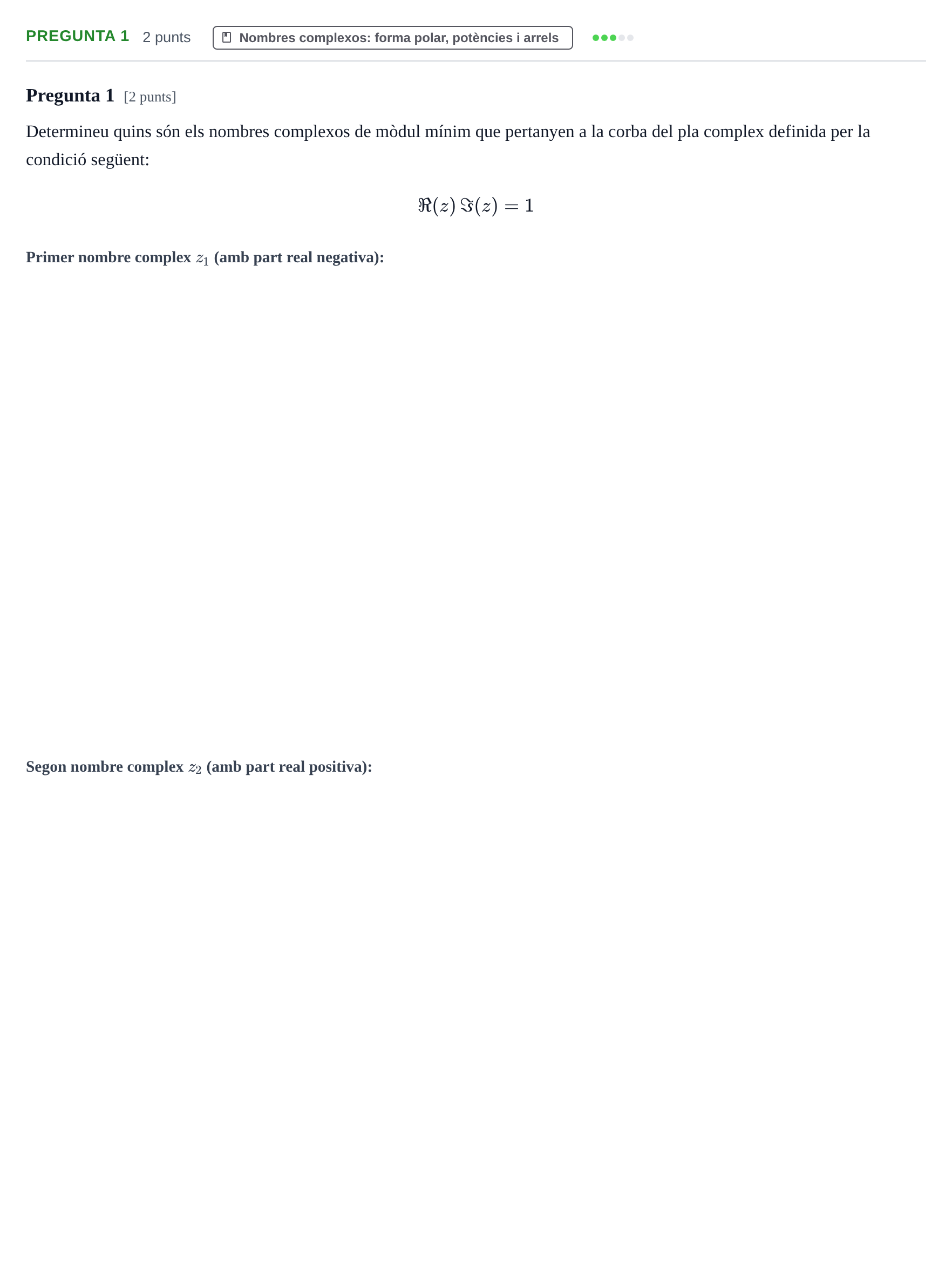 Enunciado: Pregunta 1 · Análisis Matemático I URV 2025