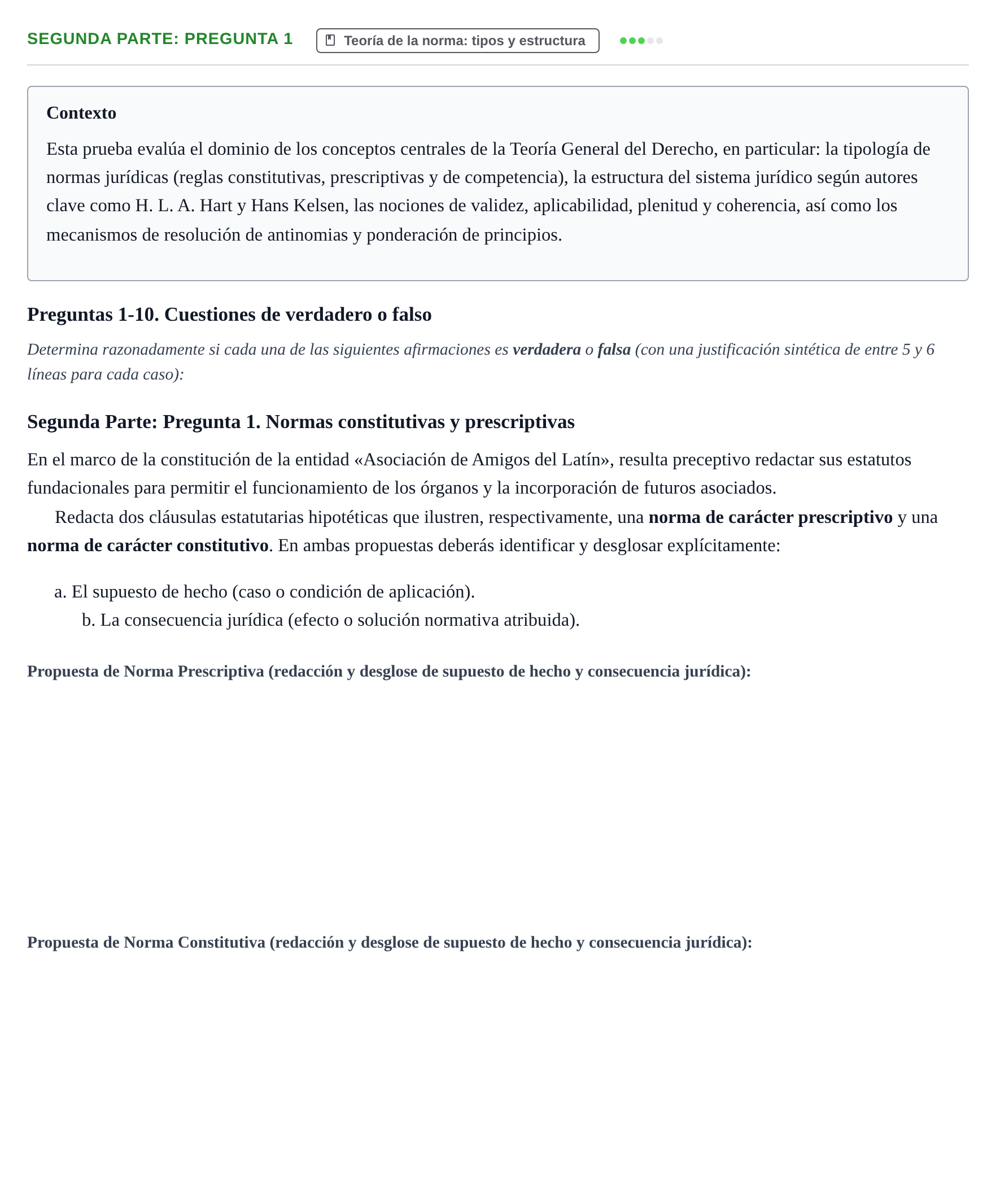 Enunciado: Segunda Parte: Pregunta 1