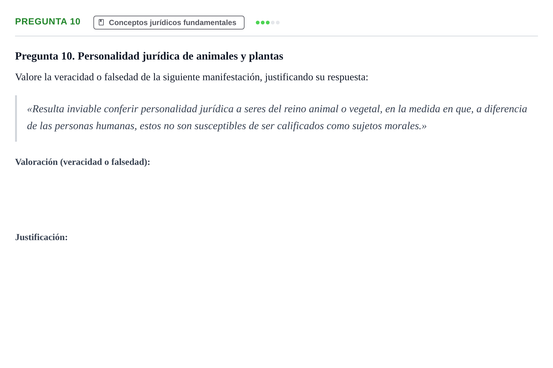Enunciado: Pregunta 10