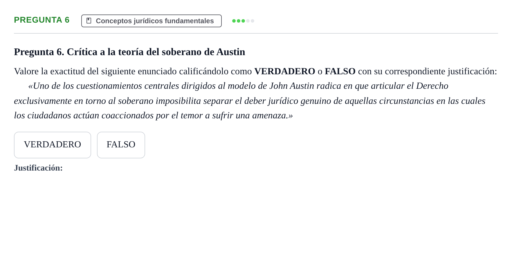 Enunciado: Pregunta 6