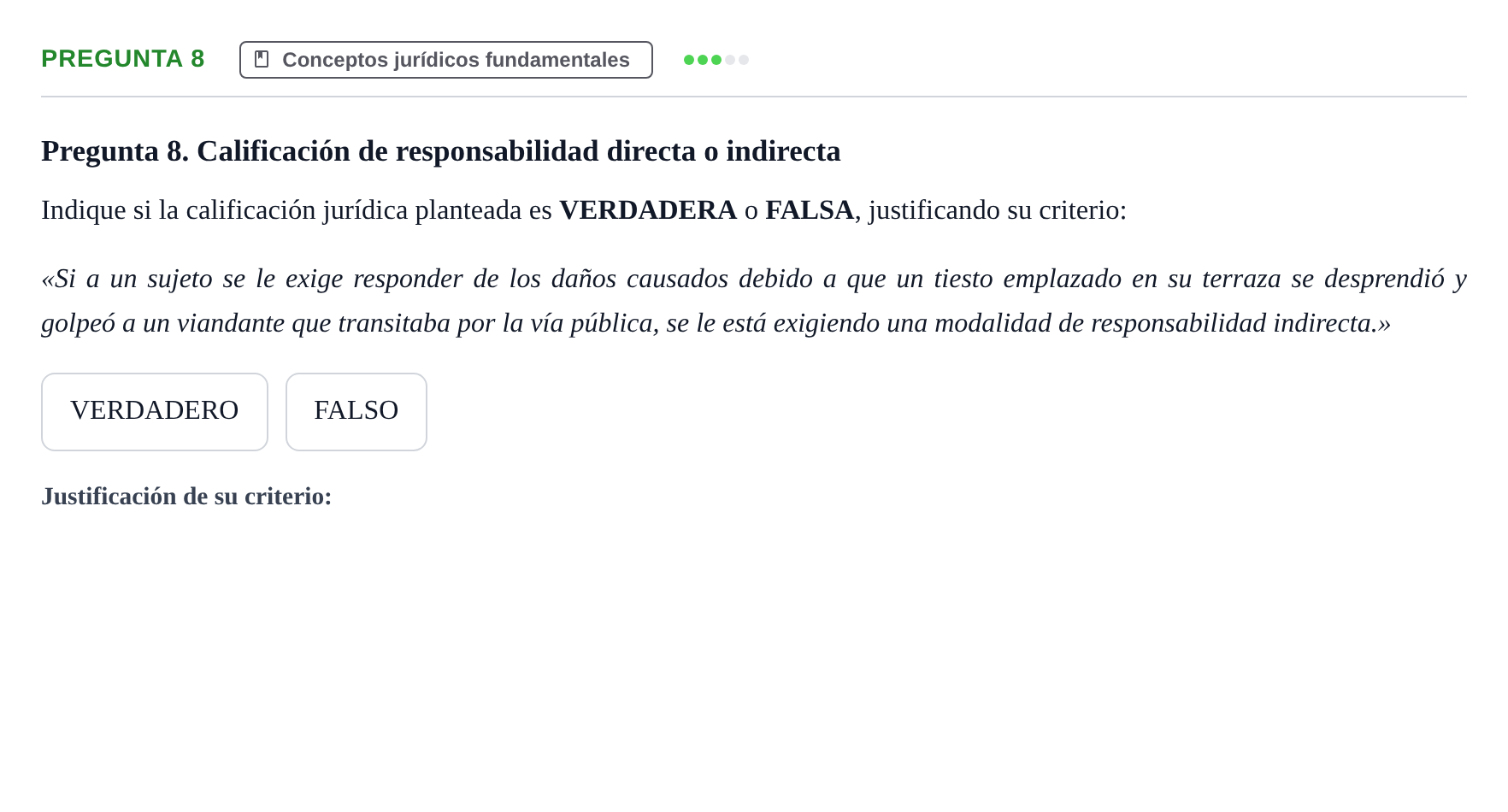 Enunciado: Pregunta 8