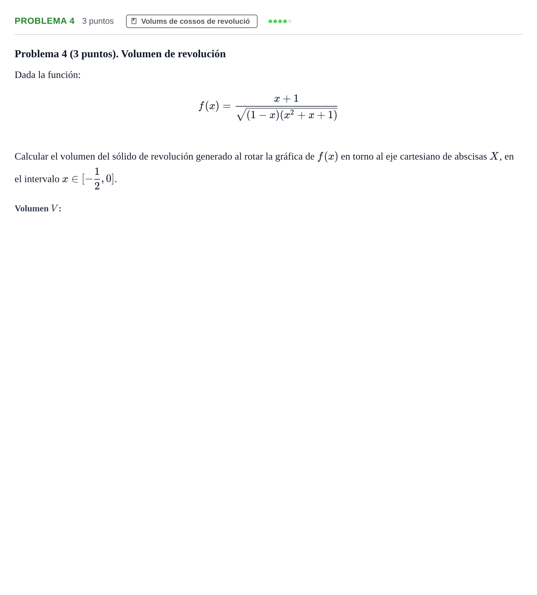 Enunciado: Problema 4 · Análisis Matemático I URV 2022