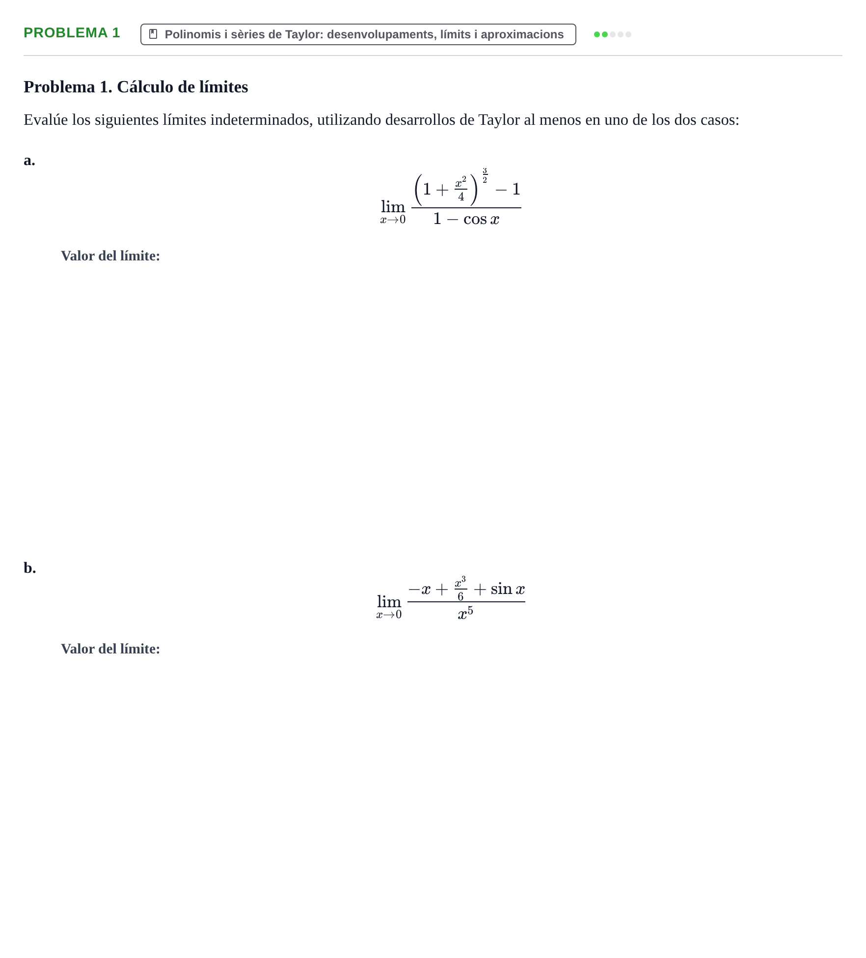 Enunciado: Problema 1 · Análisis Matemático I URV 2022