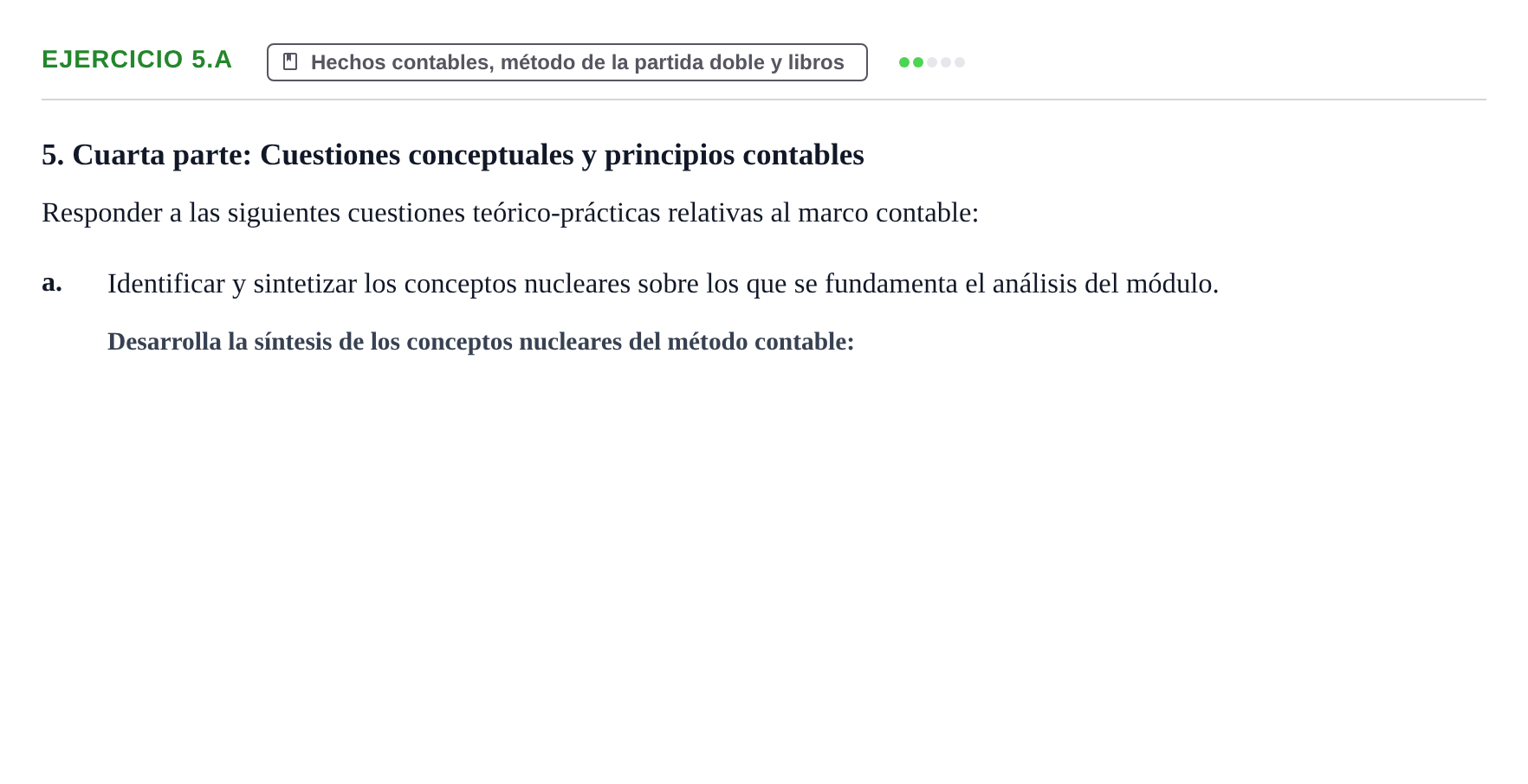 Enunciado: 5.a
