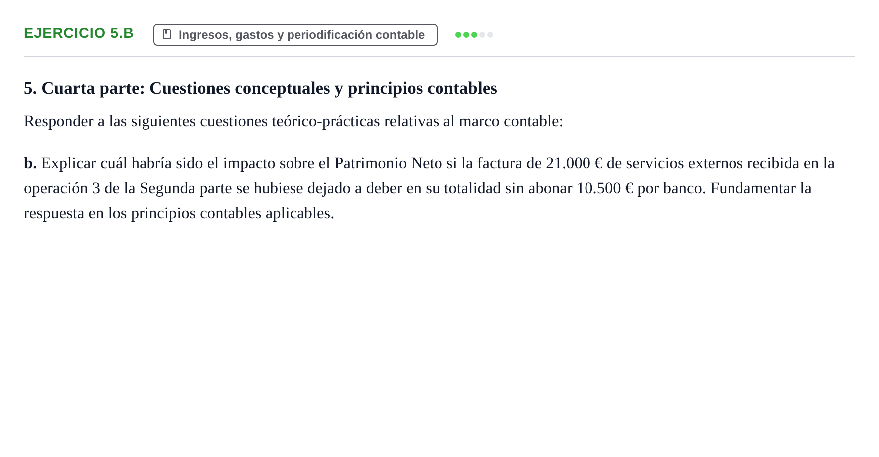 Enunciado: 5.b