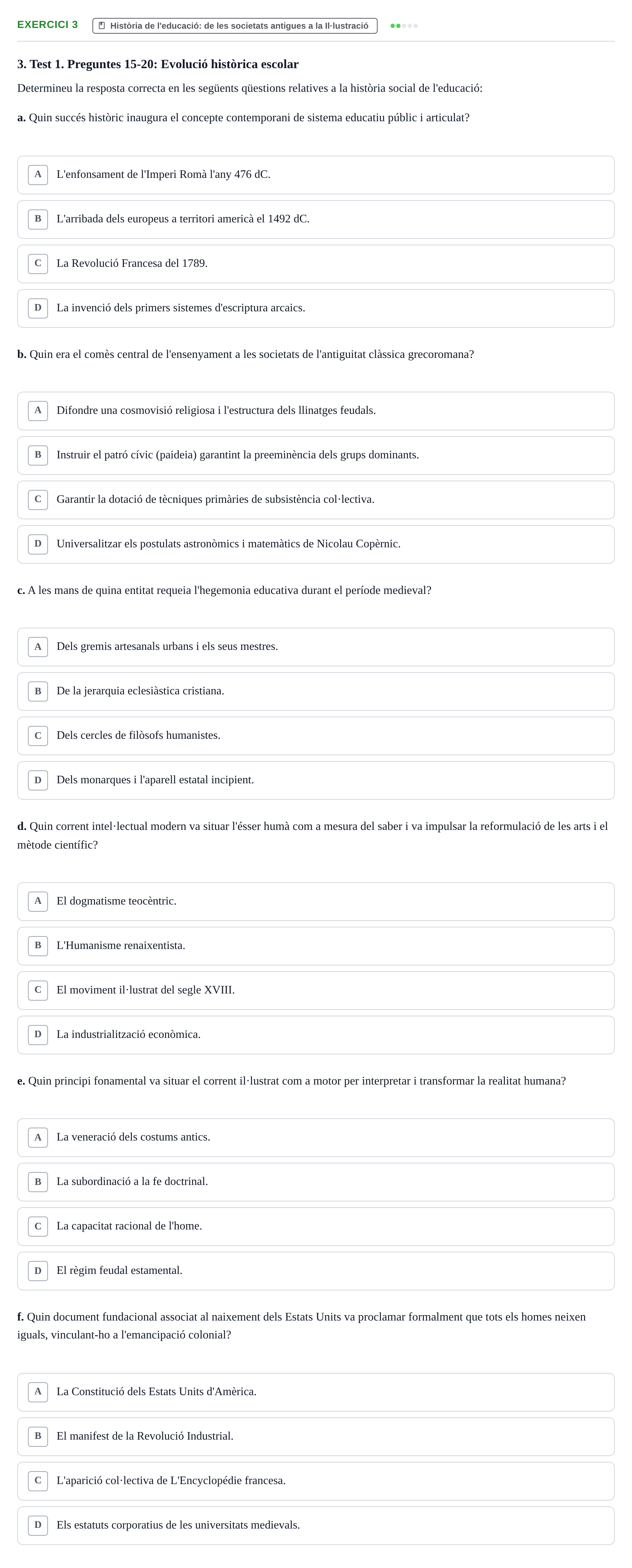 Enunciado: Problema 3 · Sociedad, Familia y Educación URV Avaluació de conceptes clau: Recerca educativa, evolució històrica de l'escola i teoria sociològica