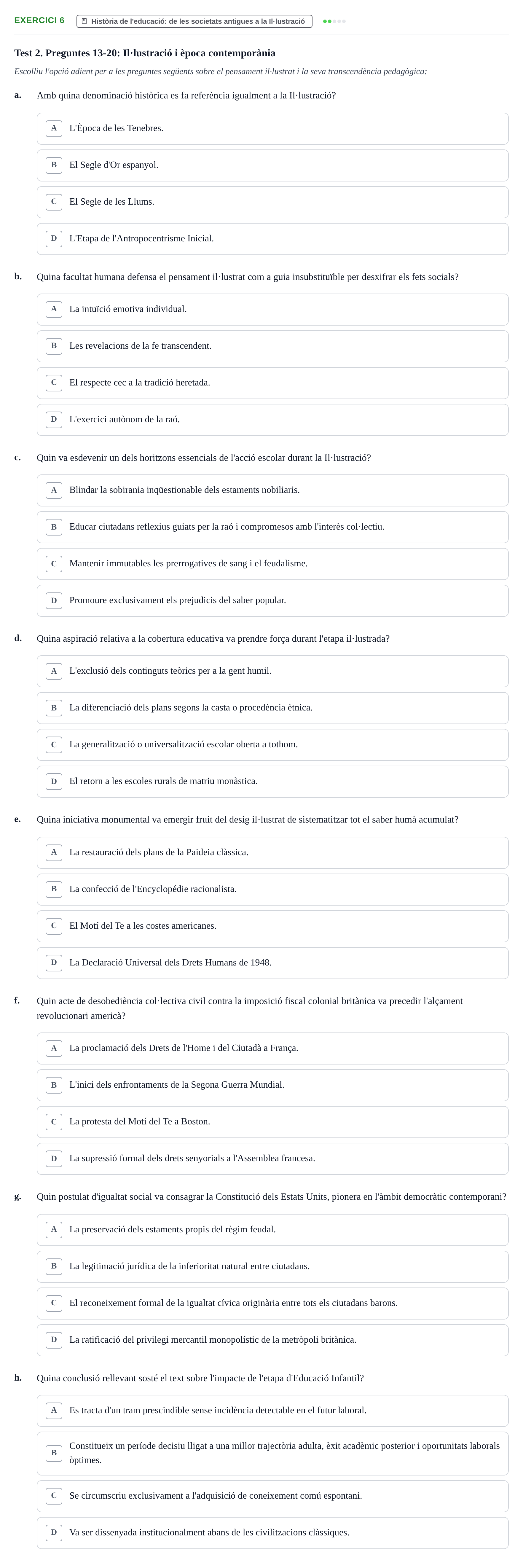 Enunciado: Problema 6 · Sociedad, Familia y Educación URV Avaluació de conceptes clau: Recerca educativa, evolució històrica de l'escola i teoria sociològica