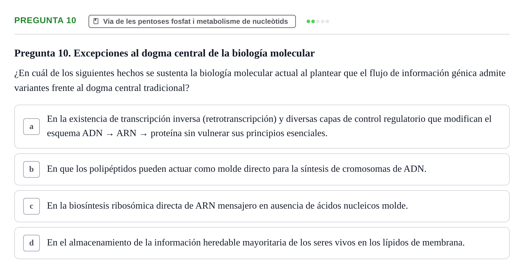 Enunciado: Pregunta 10