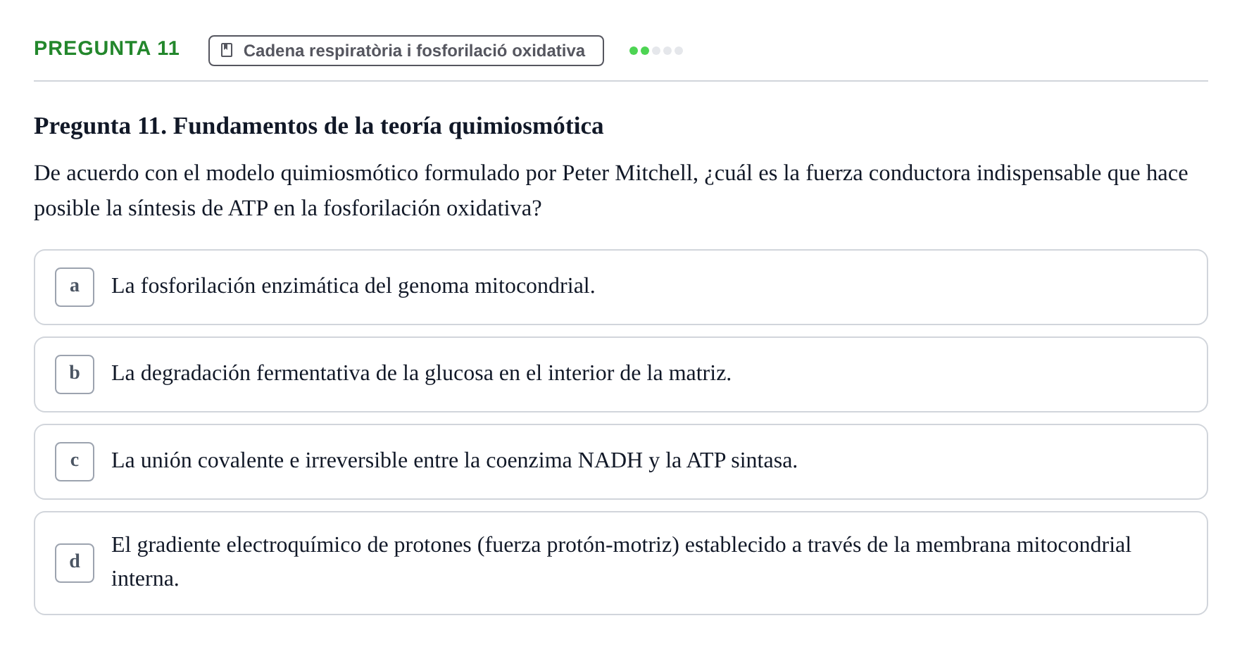 Enunciado: Pregunta 11