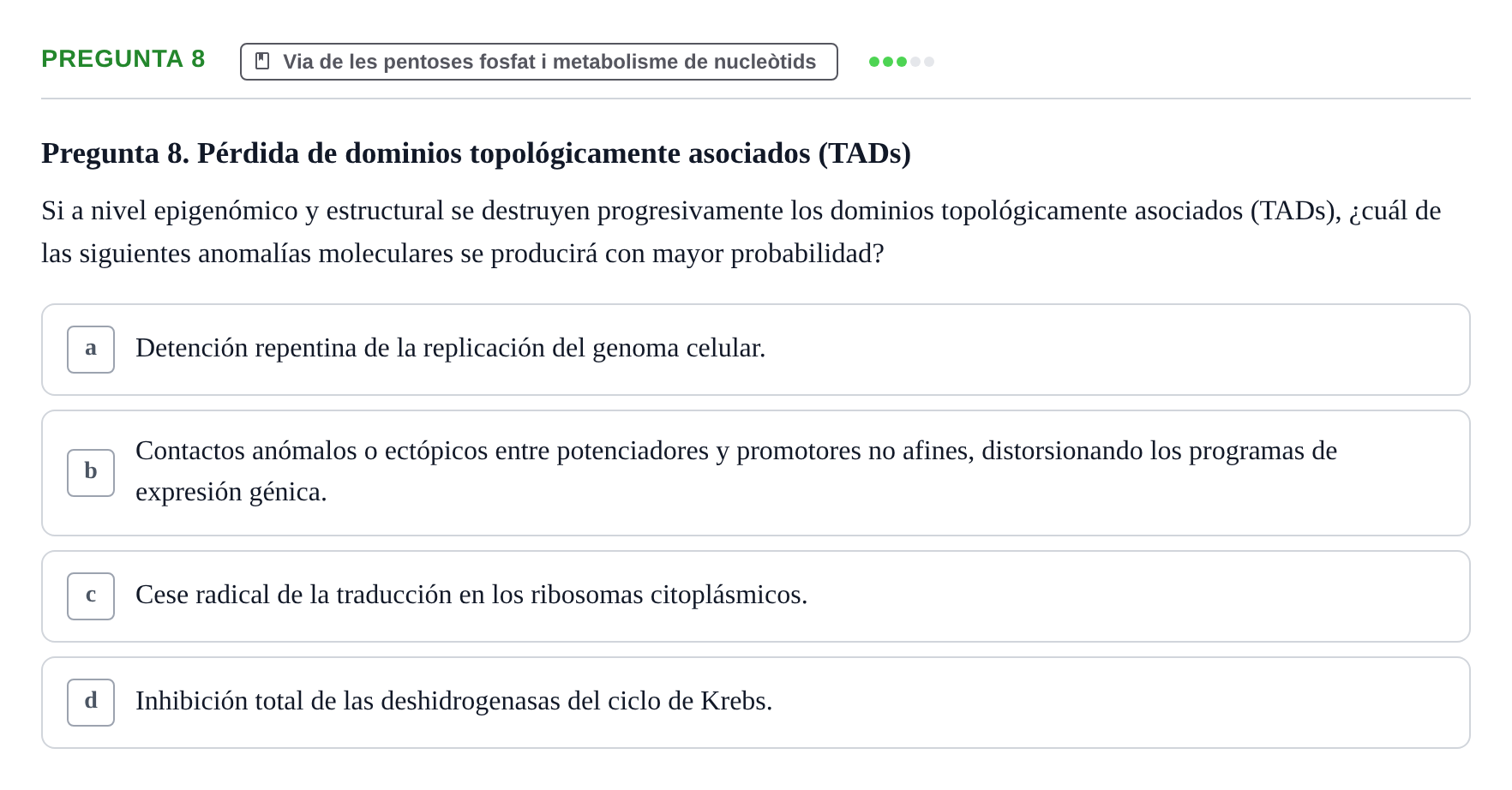 Enunciado: Pregunta 8