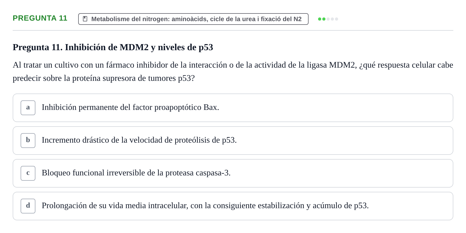 Enunciado: Pregunta 11