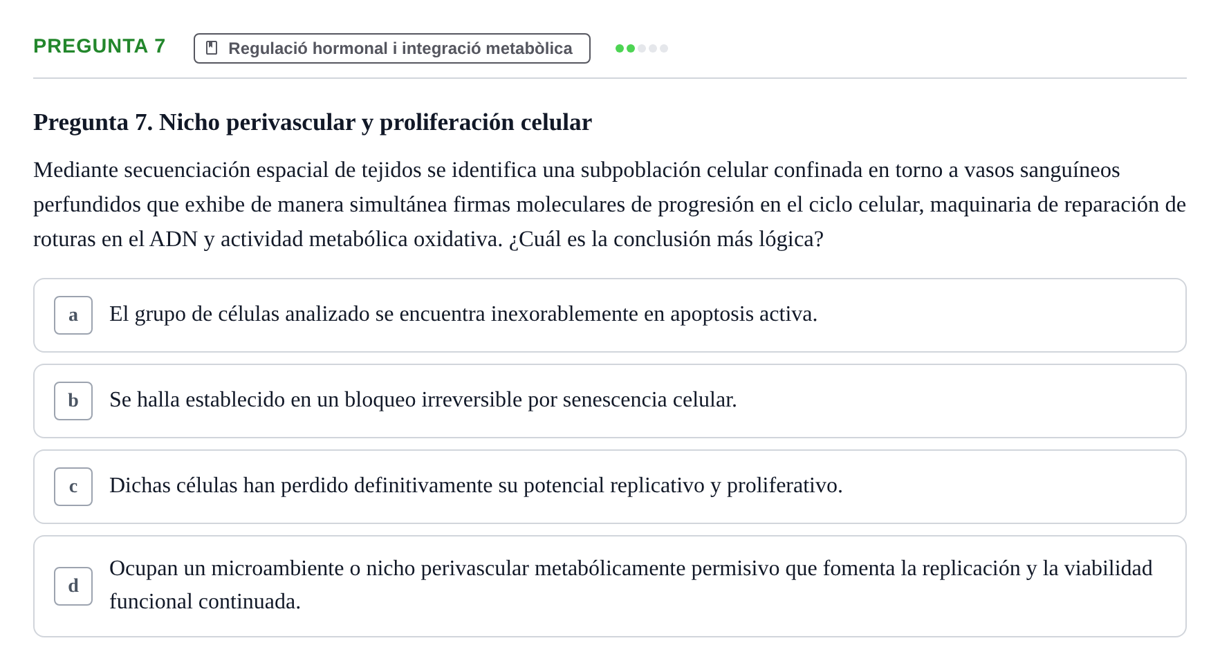 Enunciado: Pregunta 7