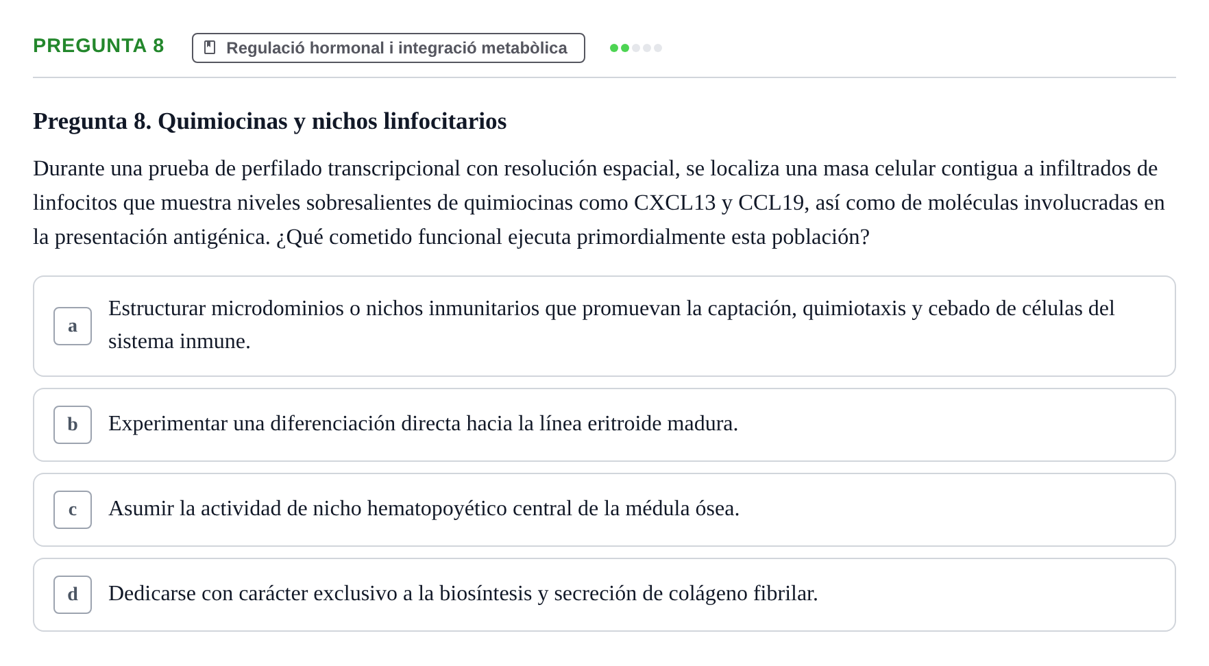 Enunciado: Pregunta 8