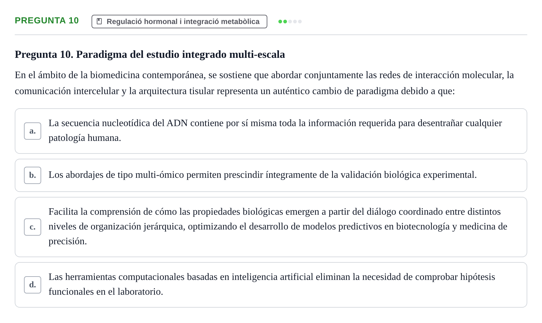 Enunciado: Pregunta 10