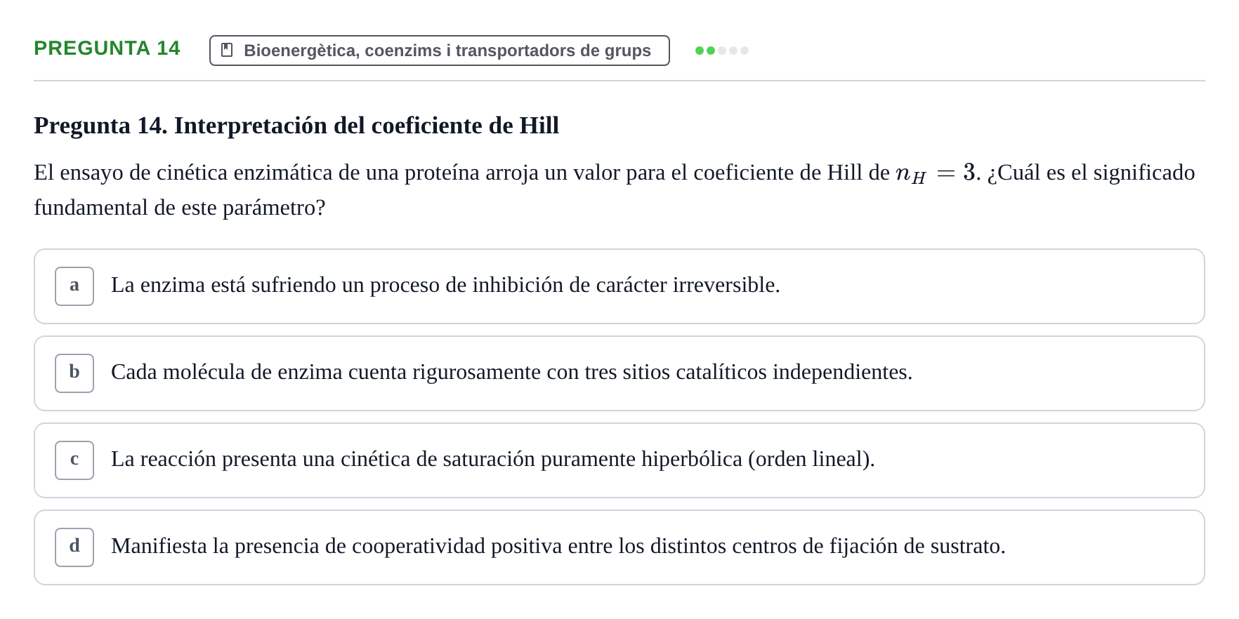 Enunciado: Pregunta 14
