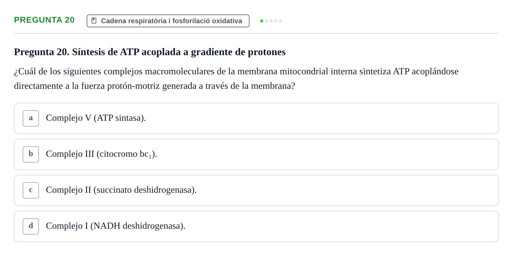 Enunciado: Pregunta 20