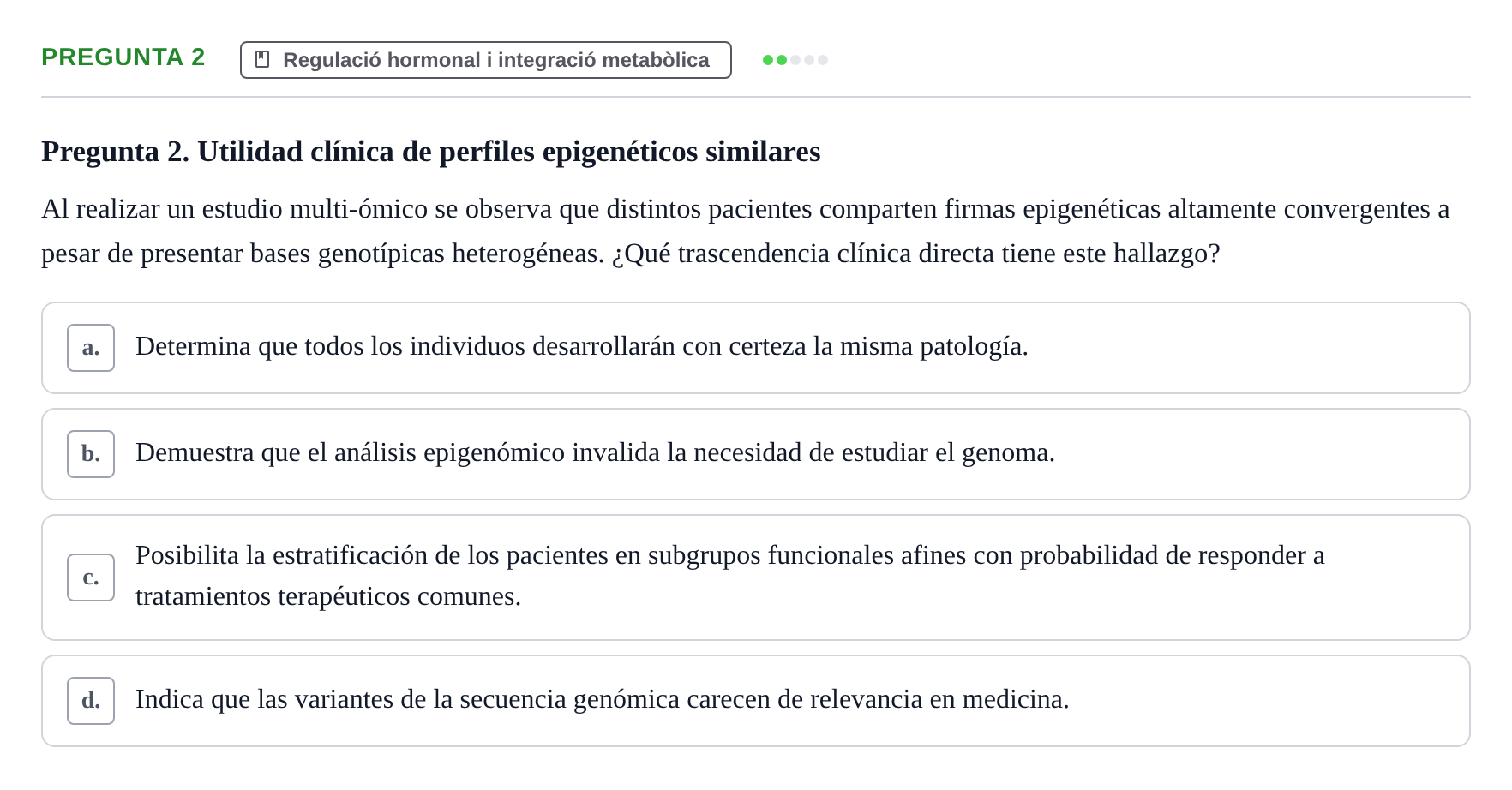 Enunciado: Pregunta 2