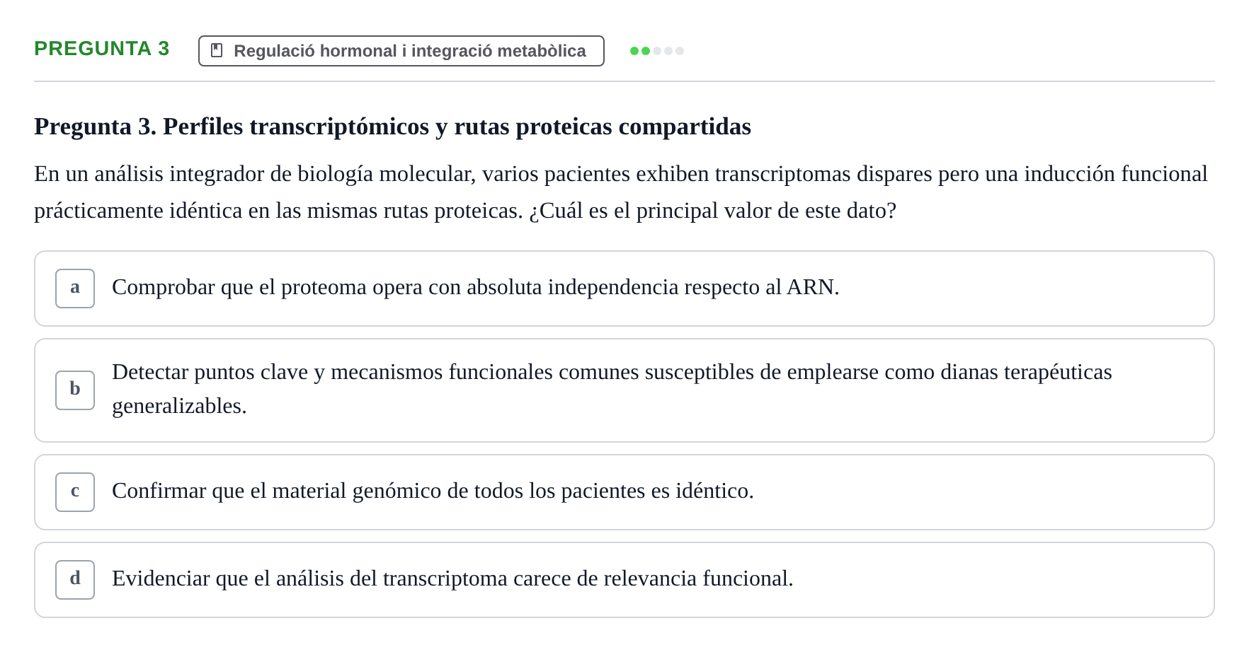 Enunciado: Pregunta 3