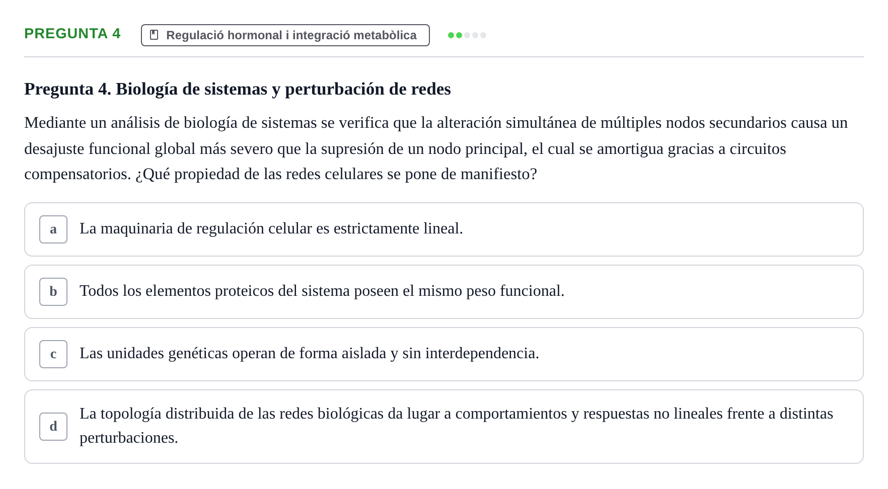 Enunciado: Pregunta 4